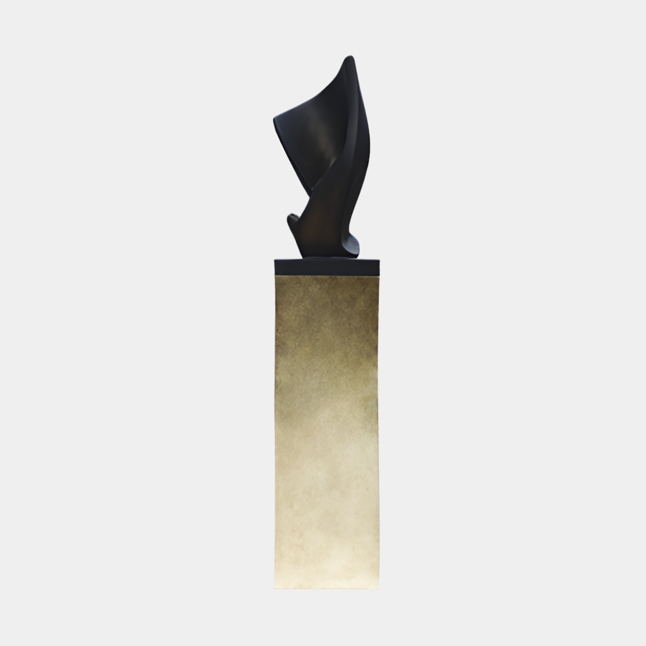 Velhart Black Abstract Sculpture - 154cm