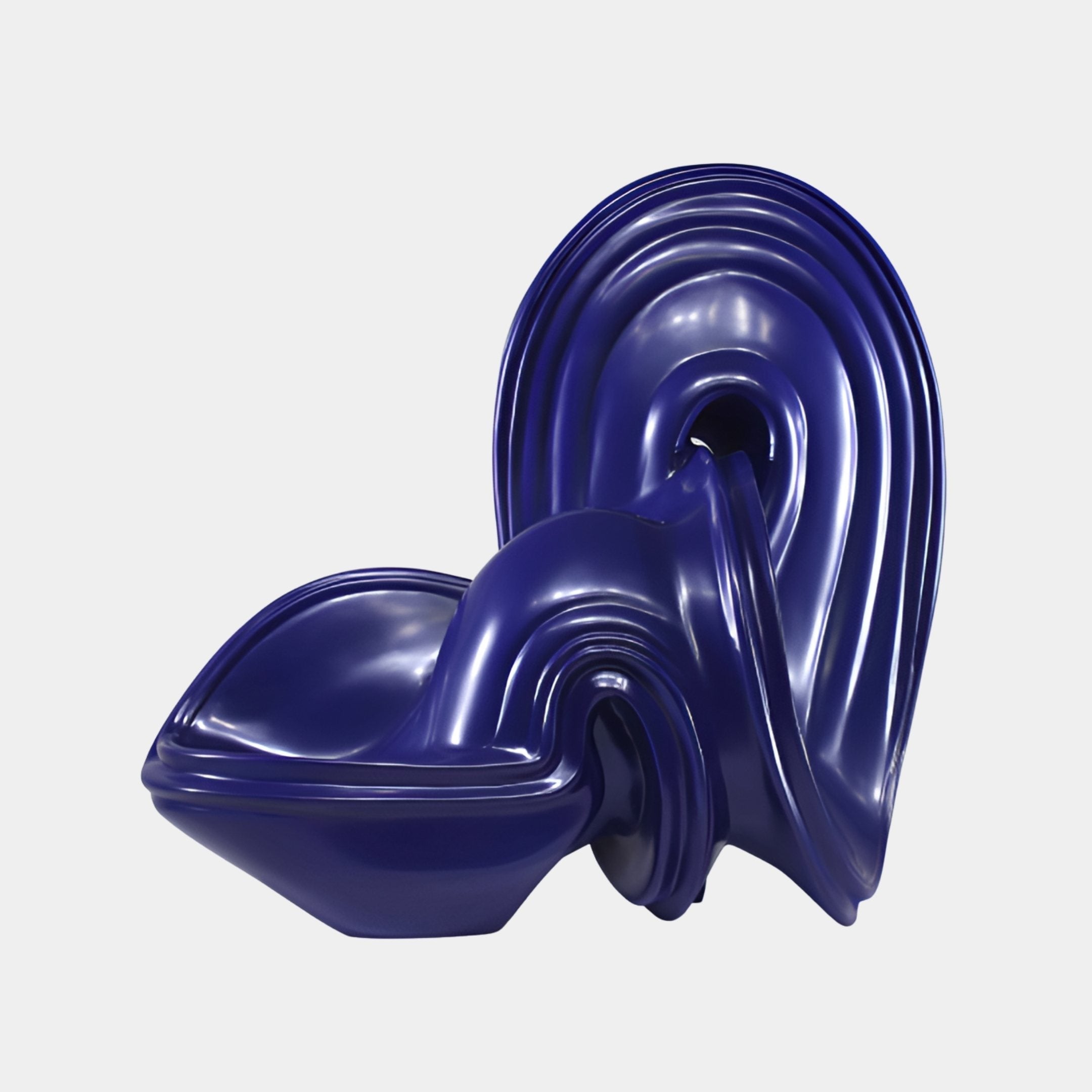 Vandrey Blue & Purple Organic Sculpture - 65cm