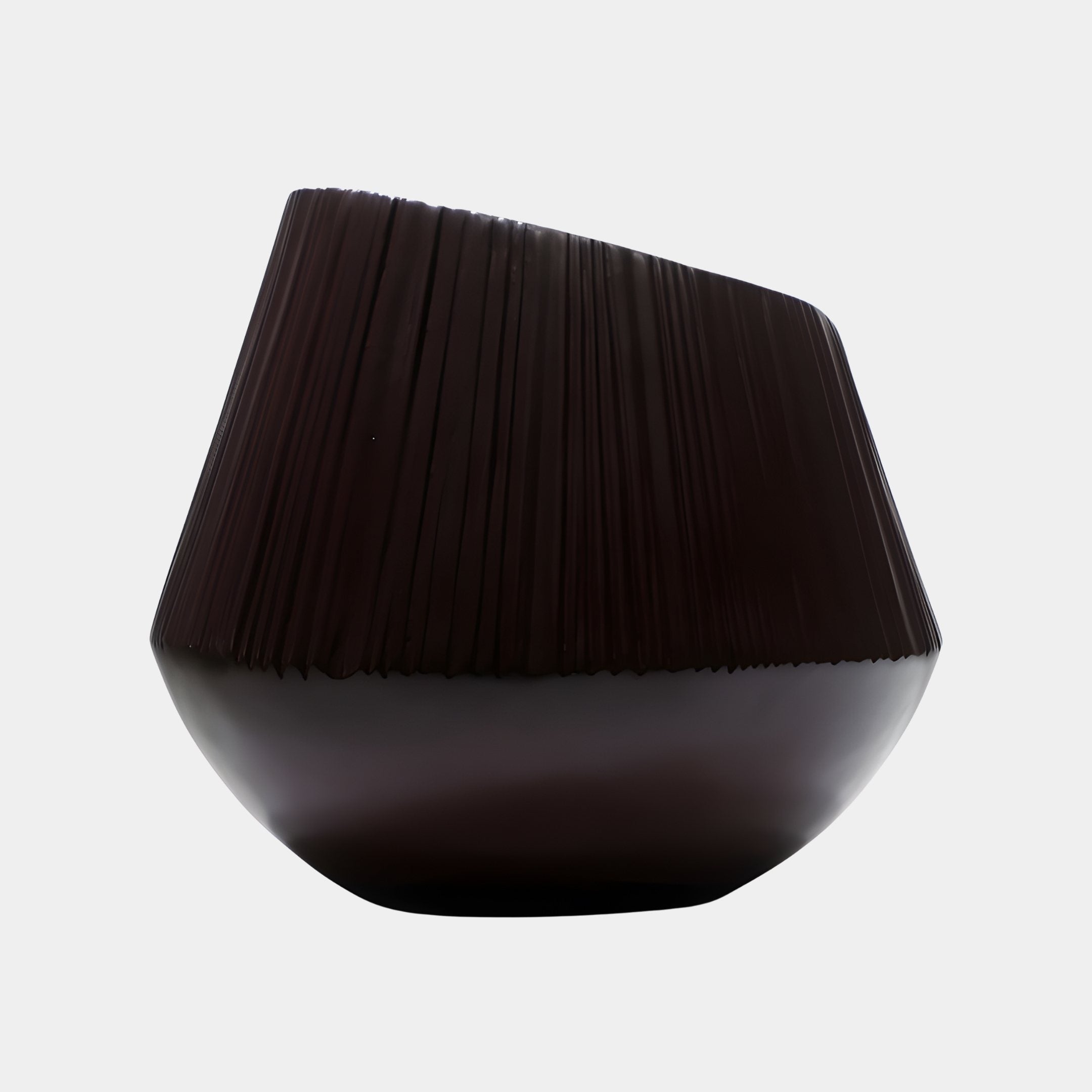 Furrow Brown Abstract Sculpture - 60cm