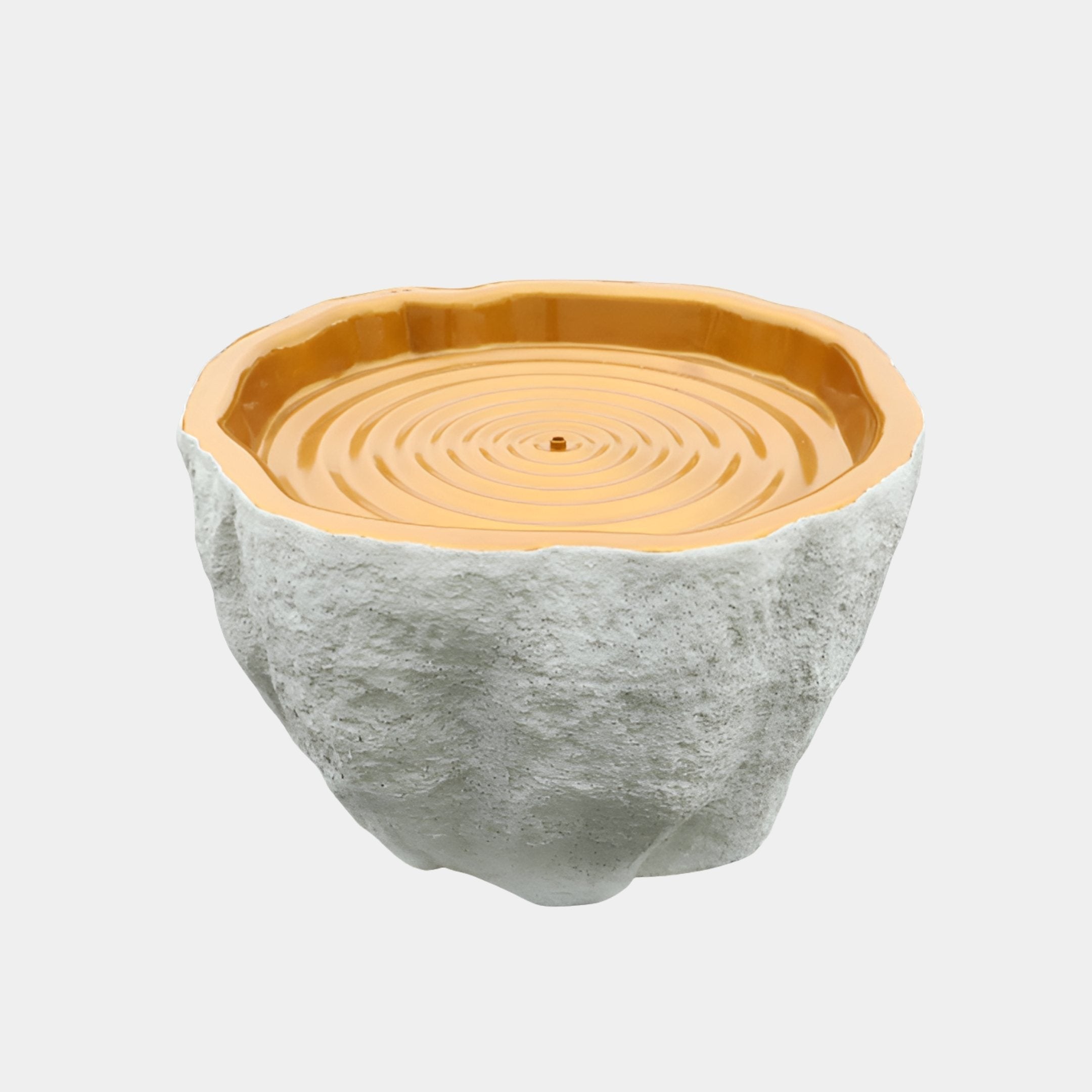 Doverly Grey & Gold Bowl Sculpture - 120cm
