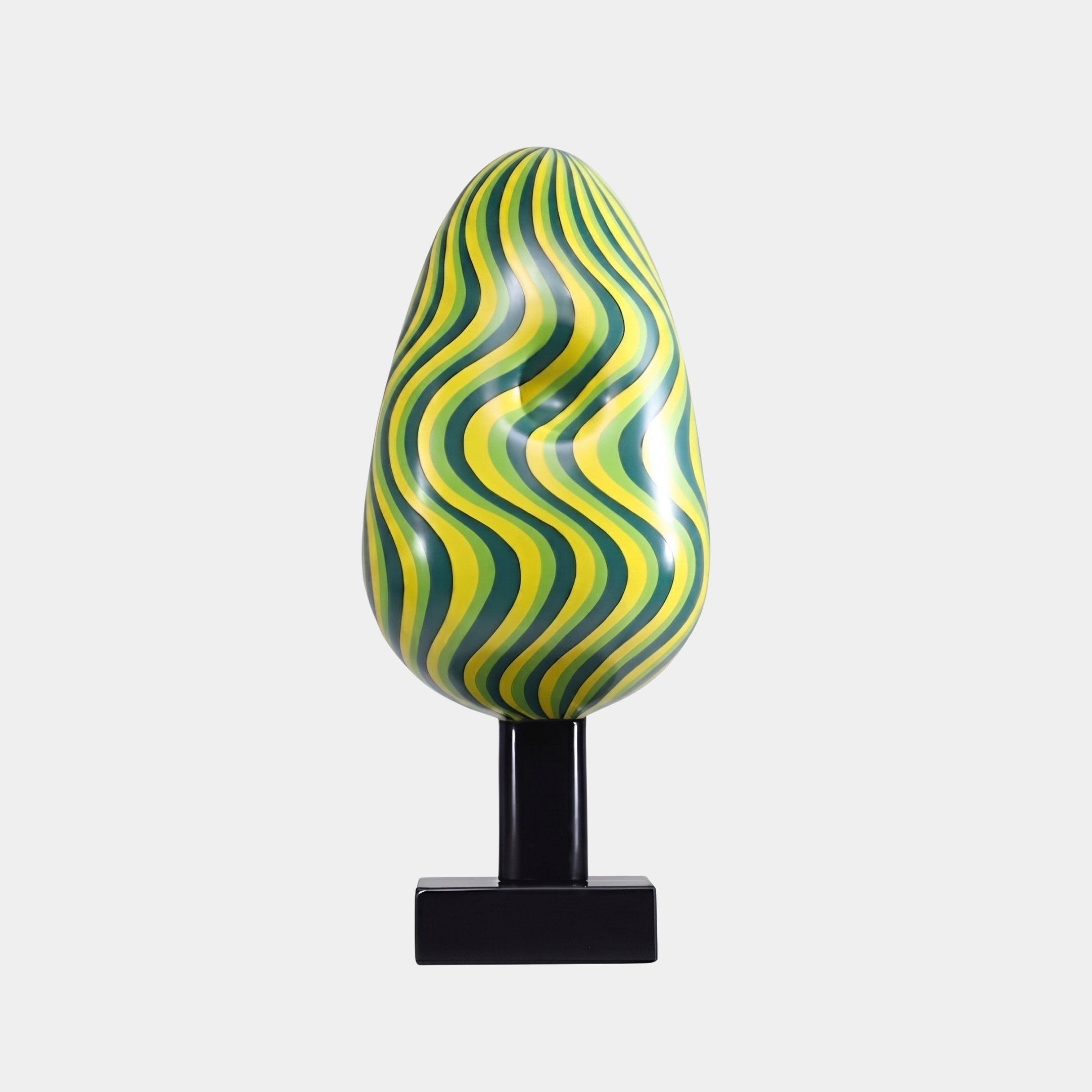 Ulwin Green & Yellow Egg Sculpture - 68cm
