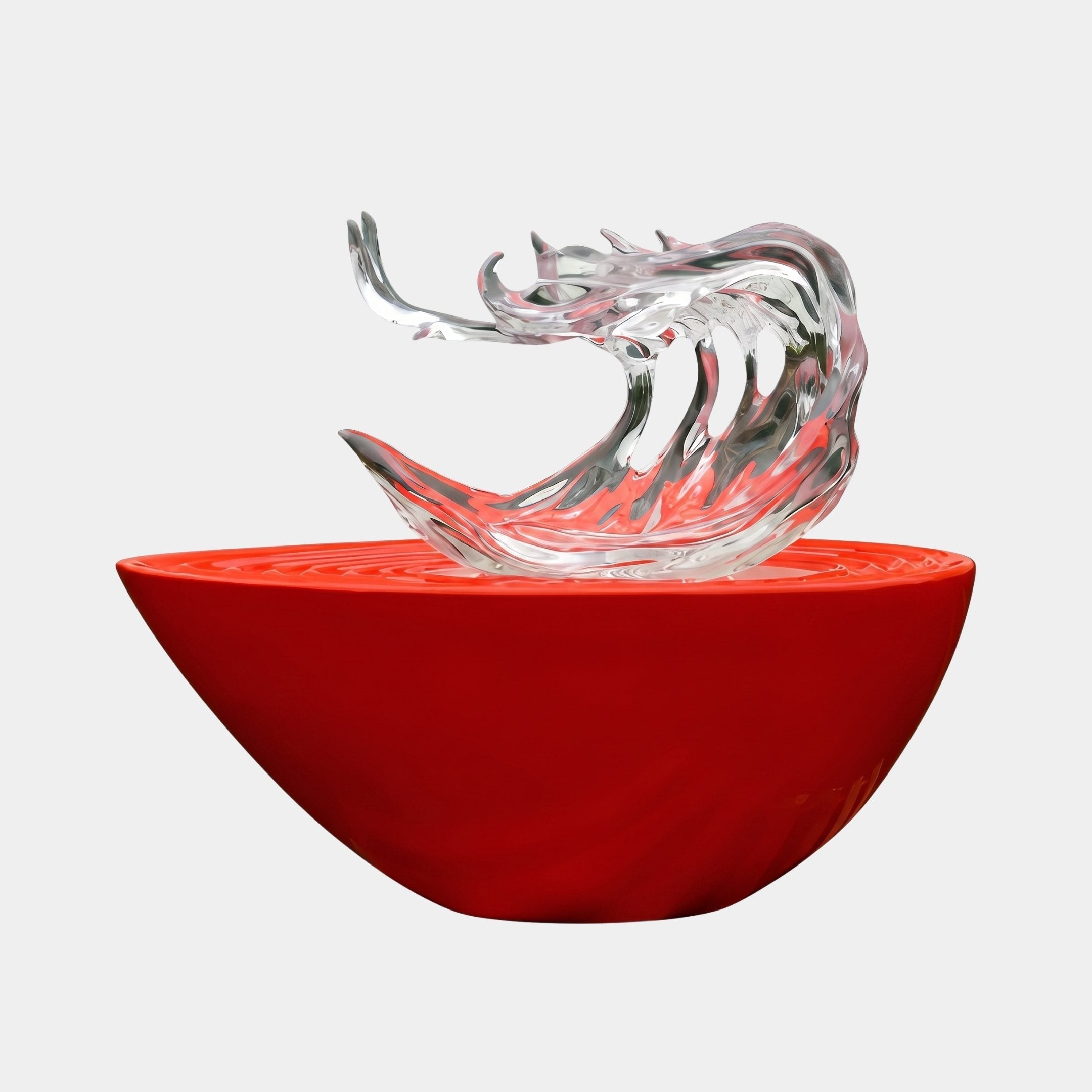 Isenwood Red & Silver Organic Sculpture - 135cm