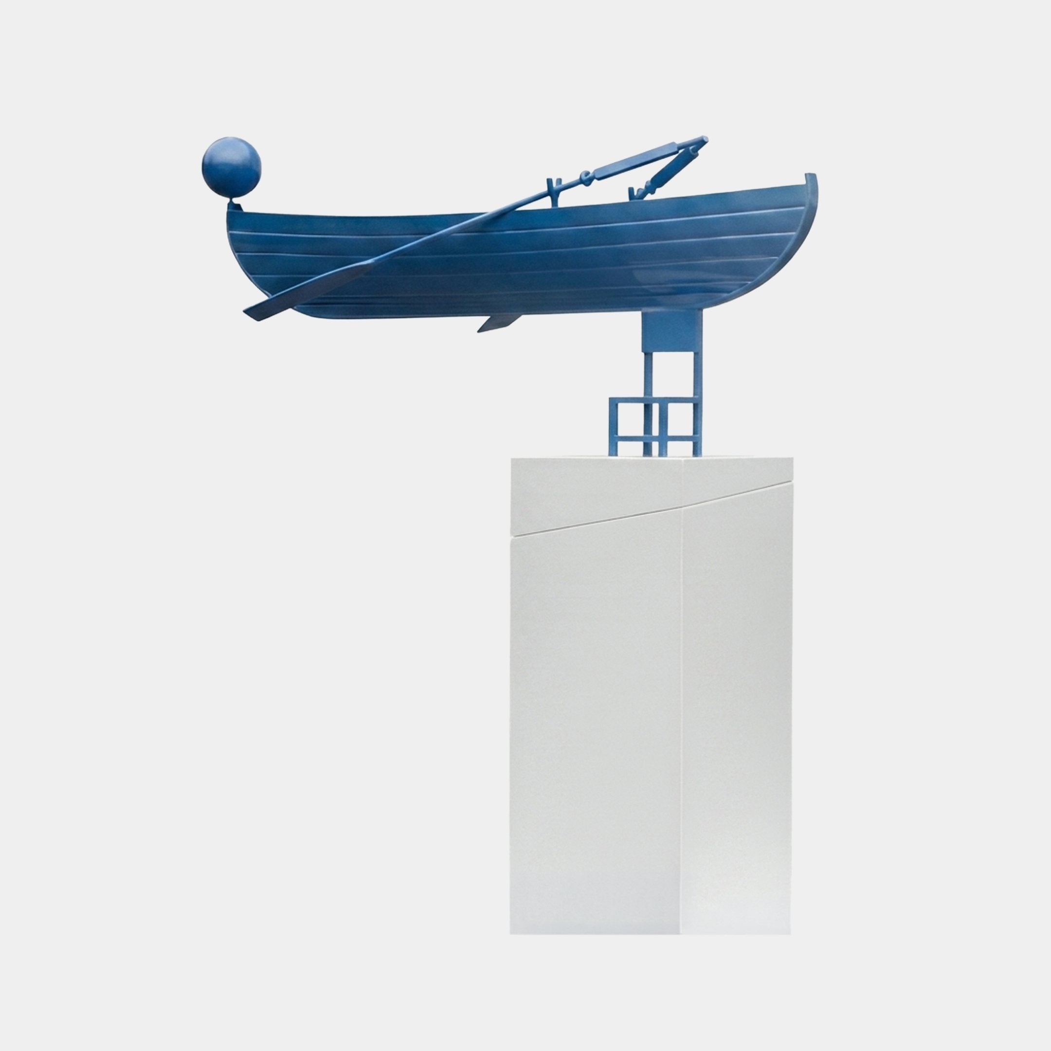 Branwell Blue Boat Sculpture - 194cm