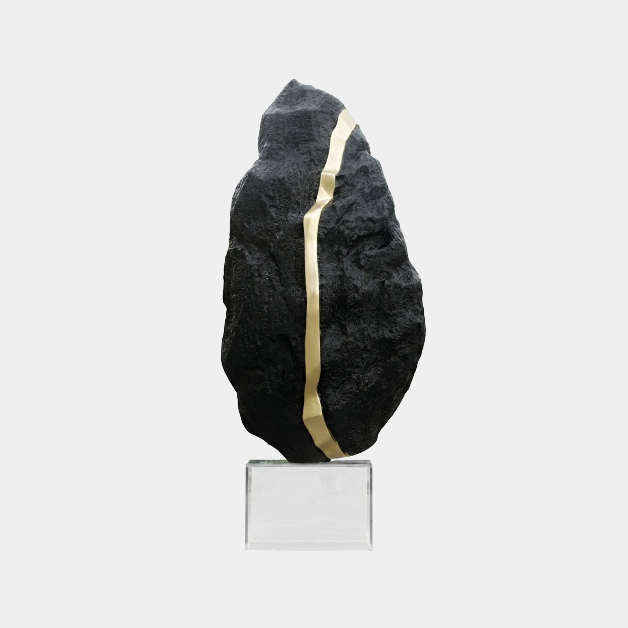 Farleigh Black & Gold Rock Sculpture - 340cm