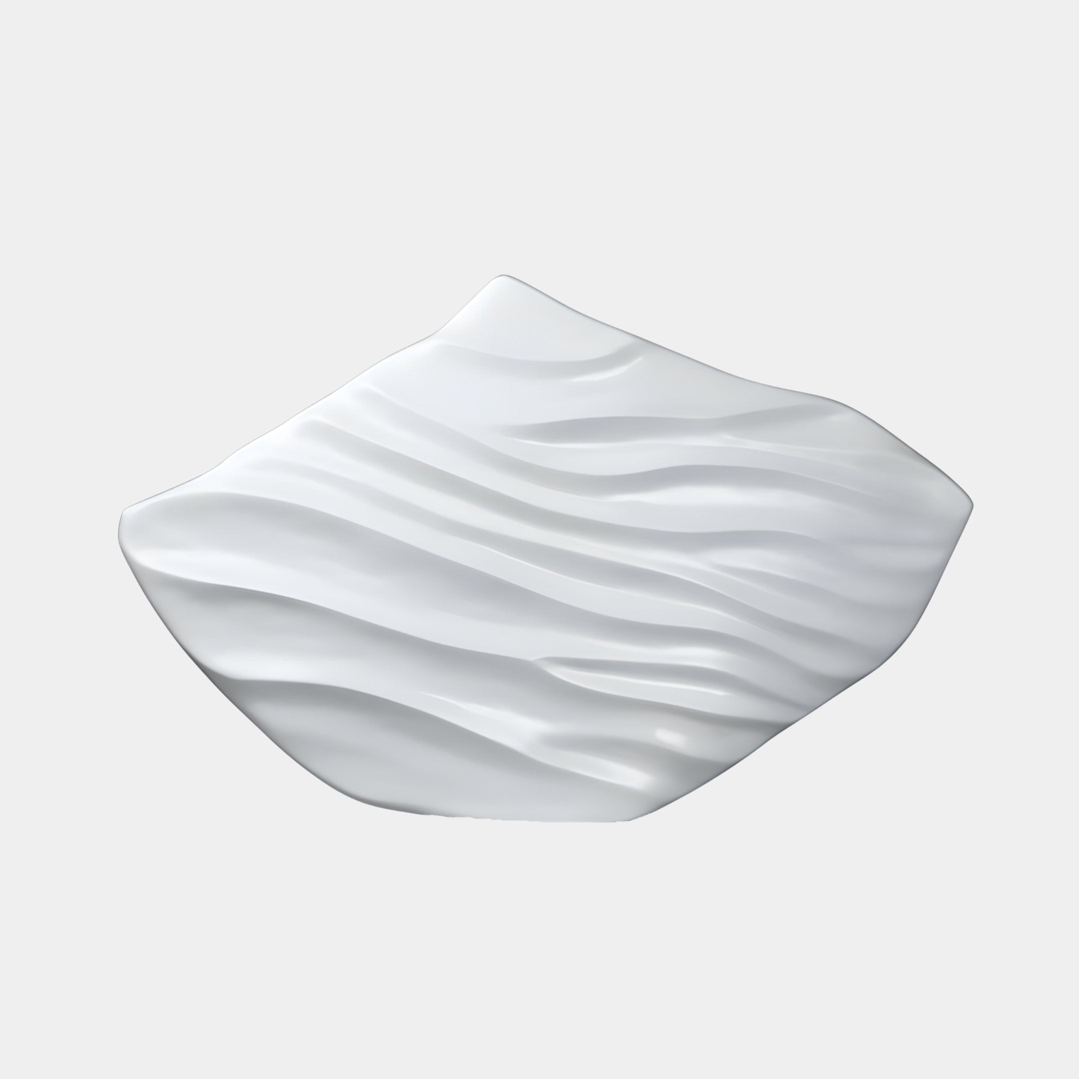 Drift White Abstract Sculpture - 88cm