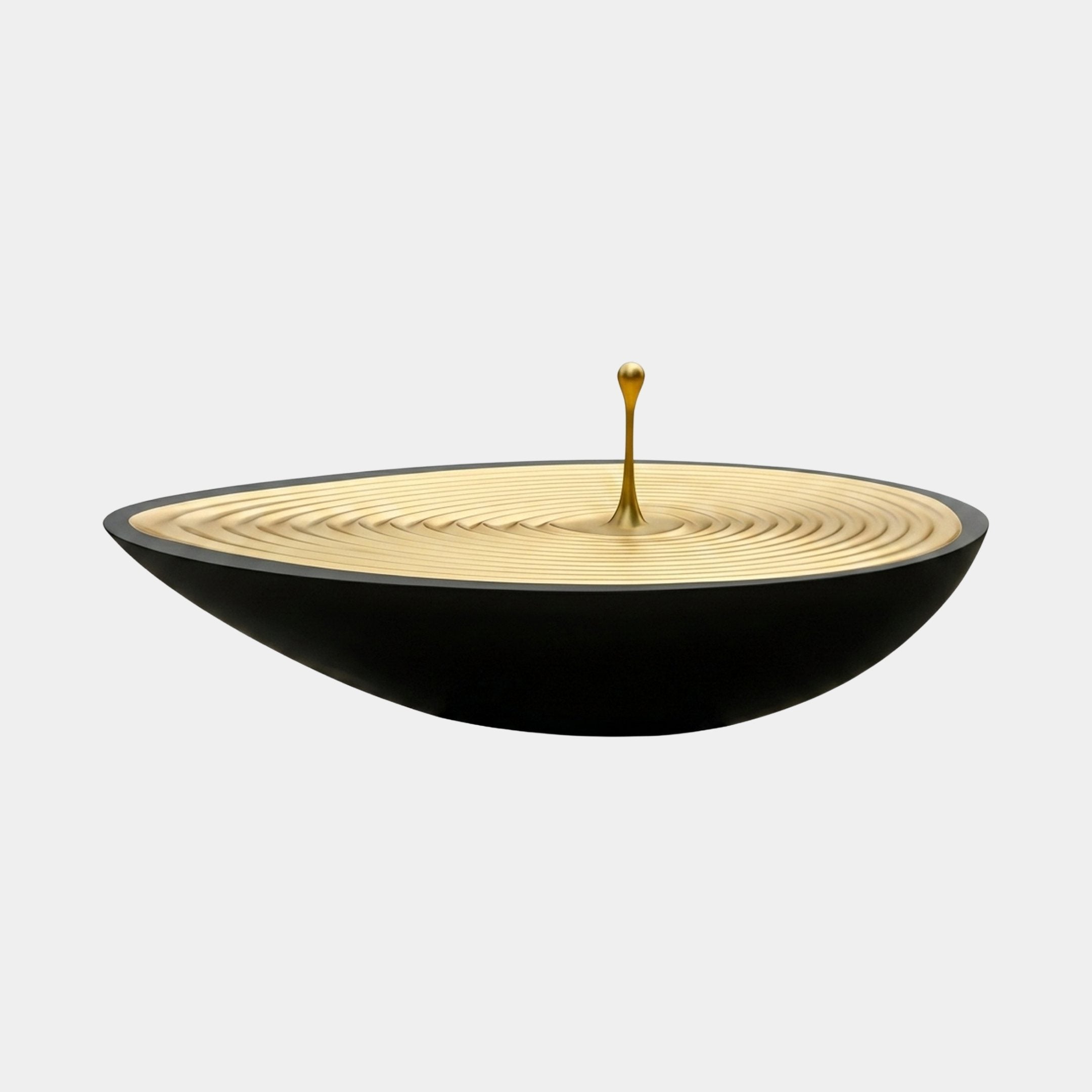 Jevington Black & Gold Bowl Sculpture - 166cm