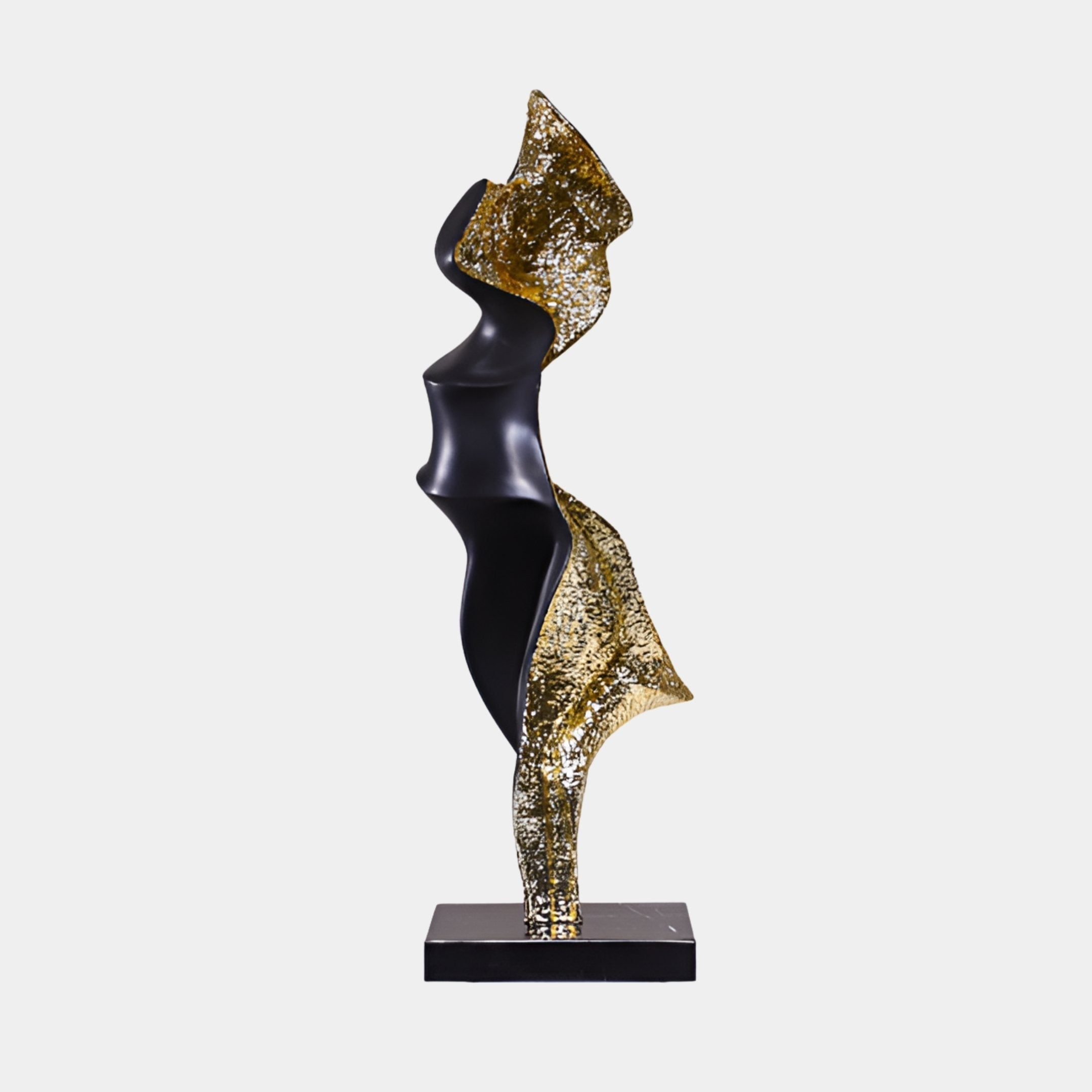 Quenington Black & Gold Figure Sculpture - 109cm
