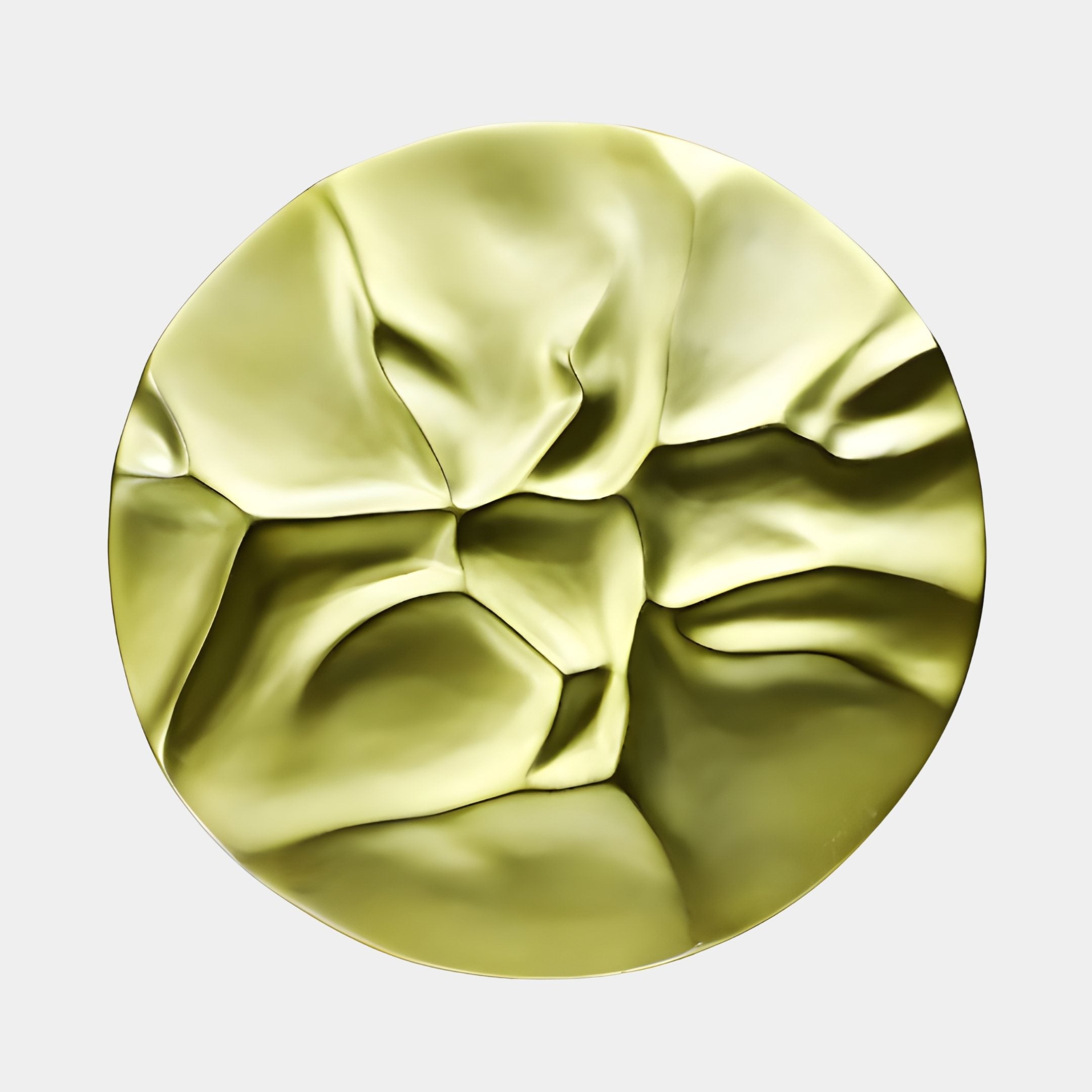 Crush Gold Abstract Sculpture - 67cm