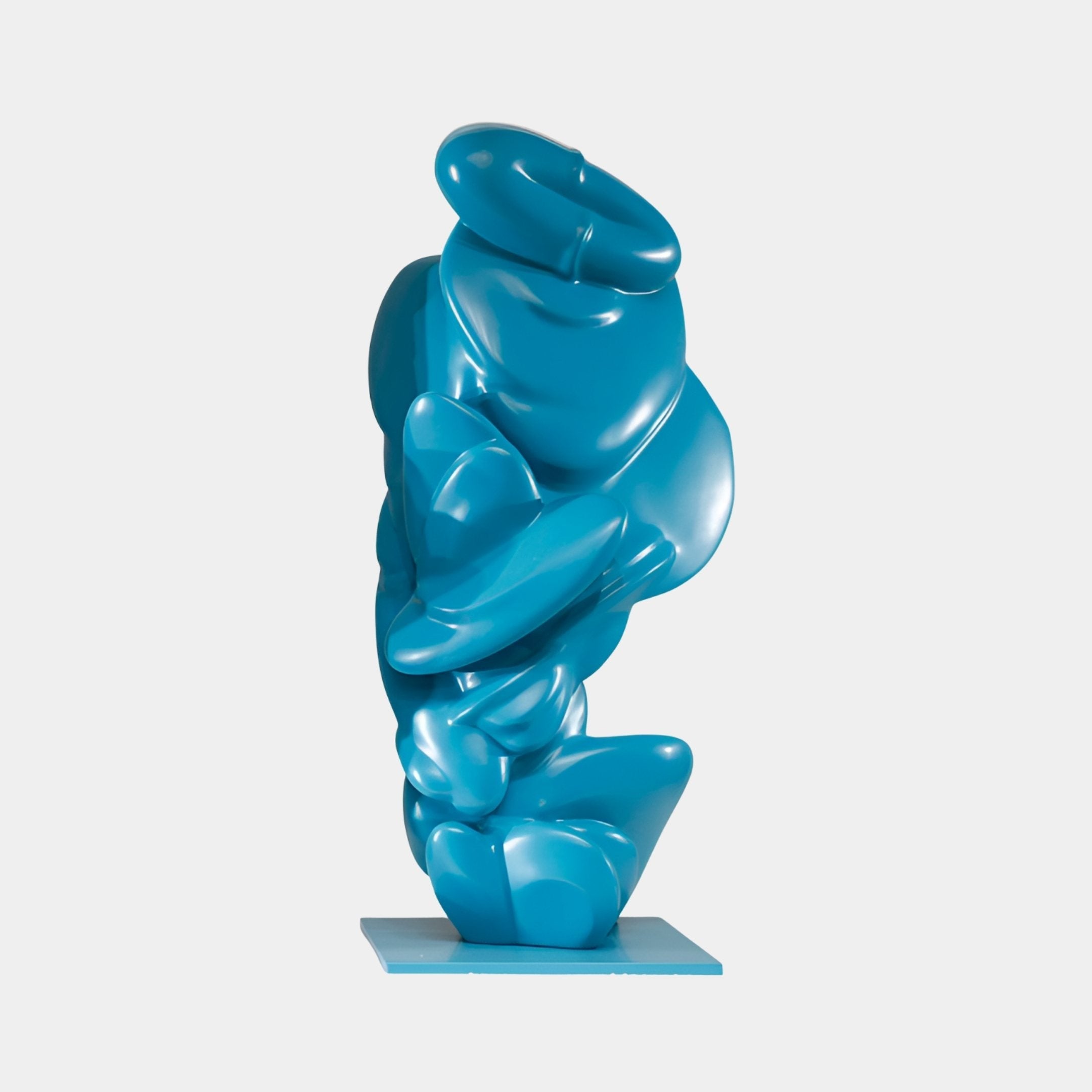 Lulworth Blue Abstract Sculpture - 100cm