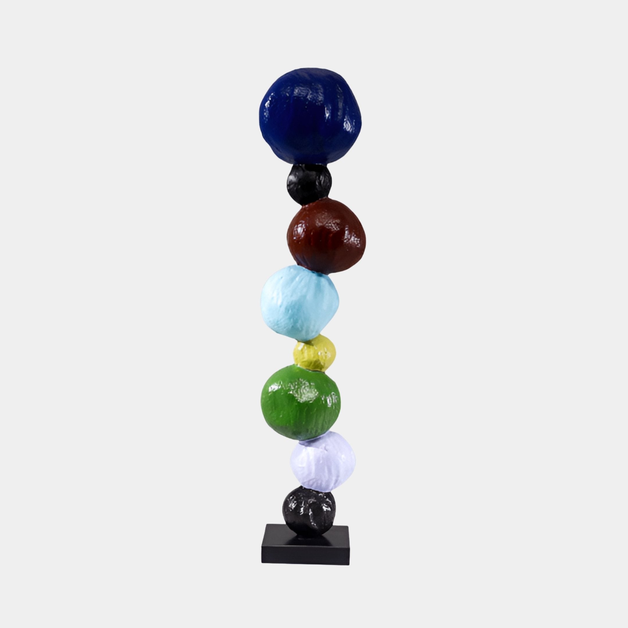 Oakford Multicoloured Totem Sculpture - 114cm
