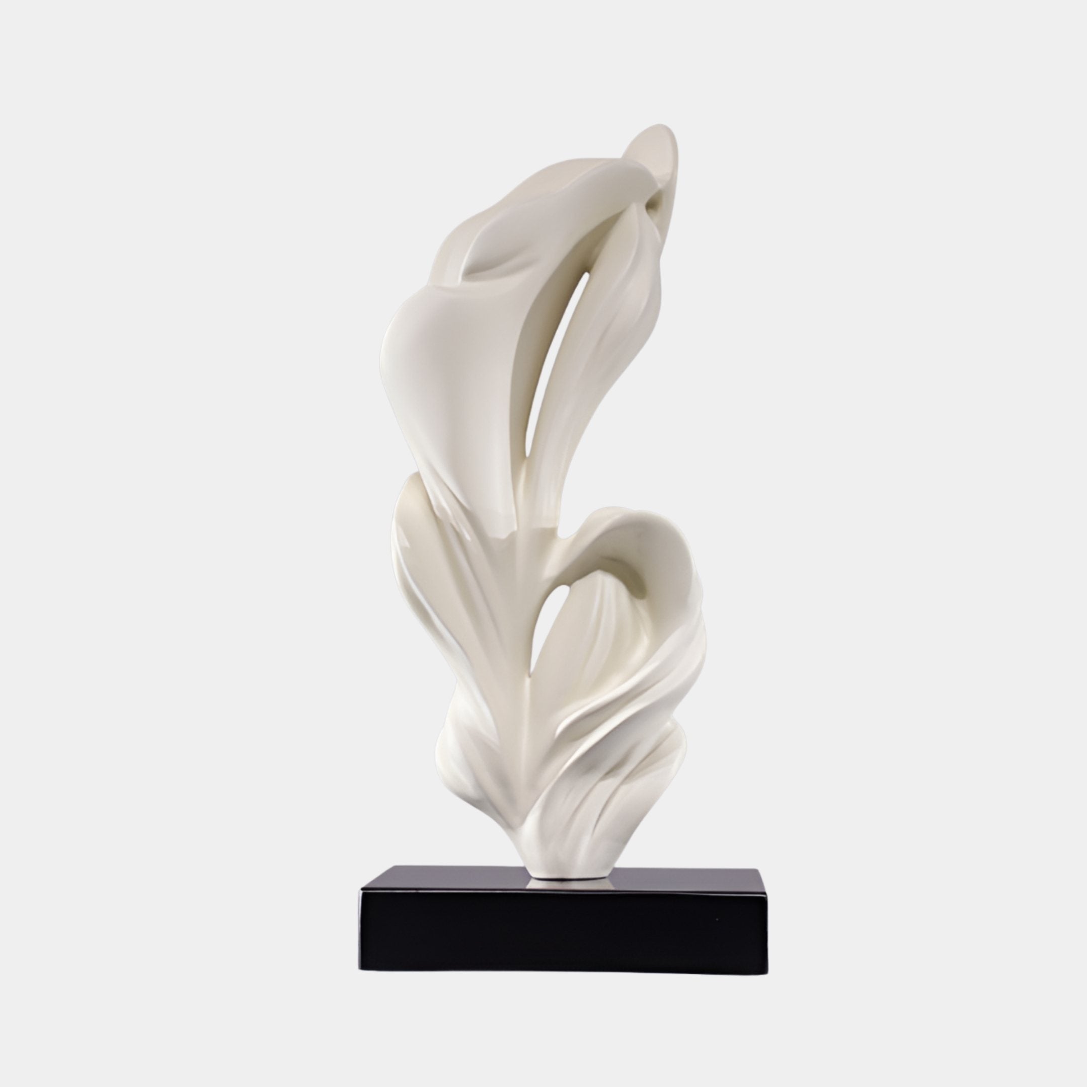 Abinger Cream Flame Sculpture - 65cm