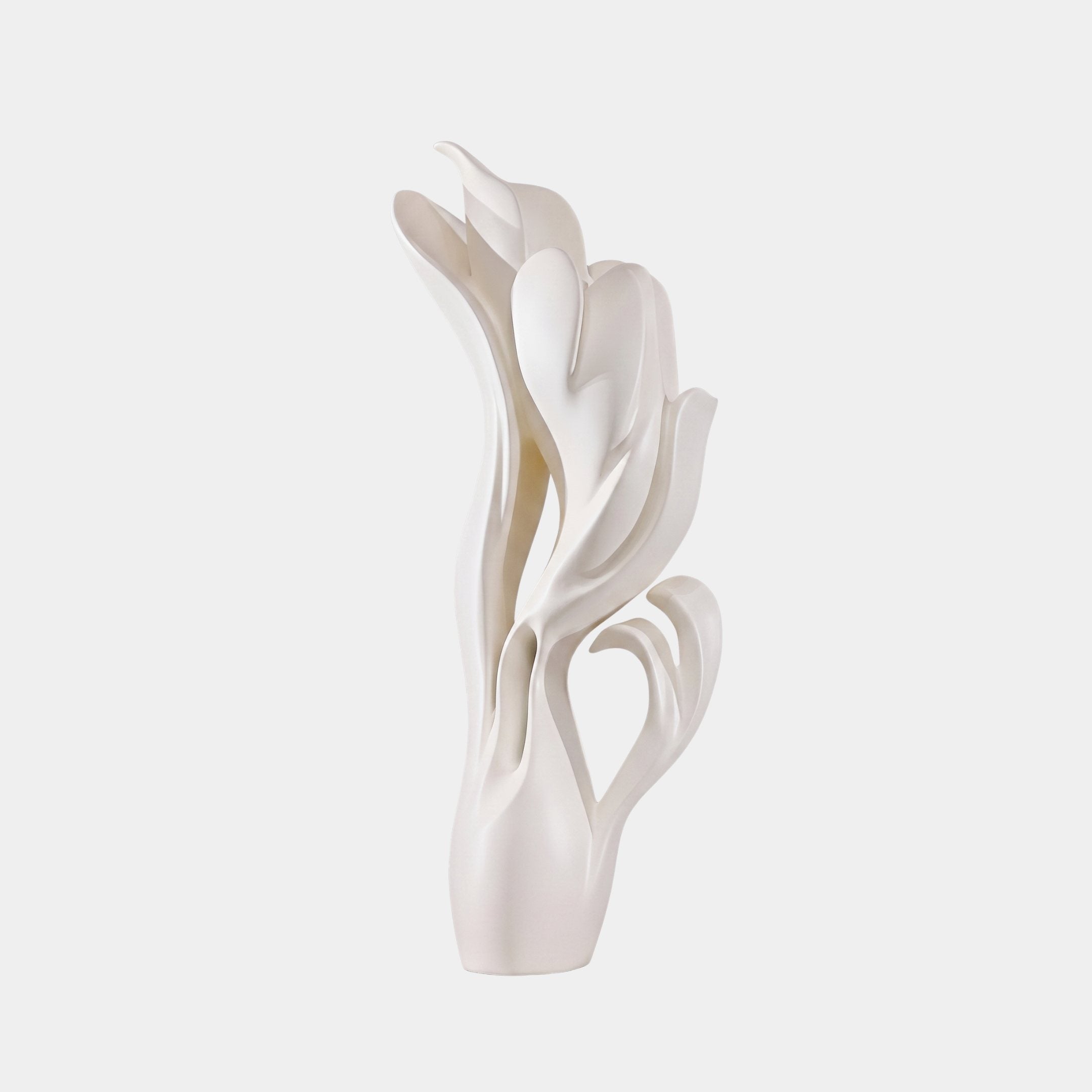 Dittisham Cream Flame Sculpture - 65cm