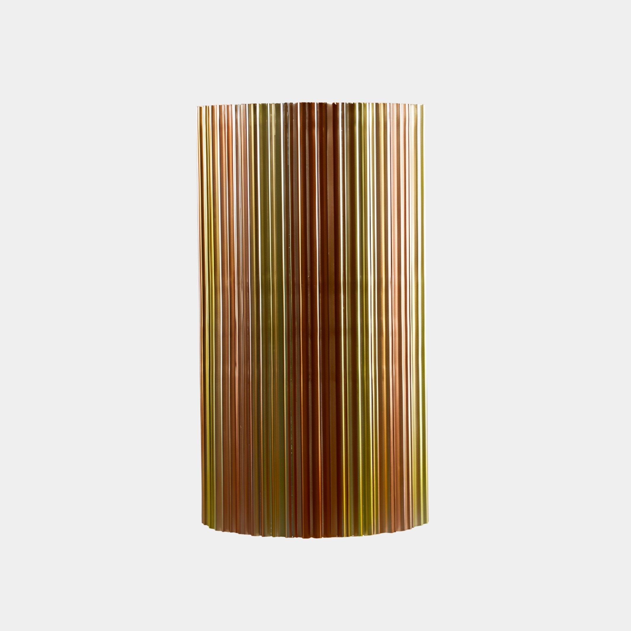 Watchet Brown & Gold Striped Sculpture - 80cm