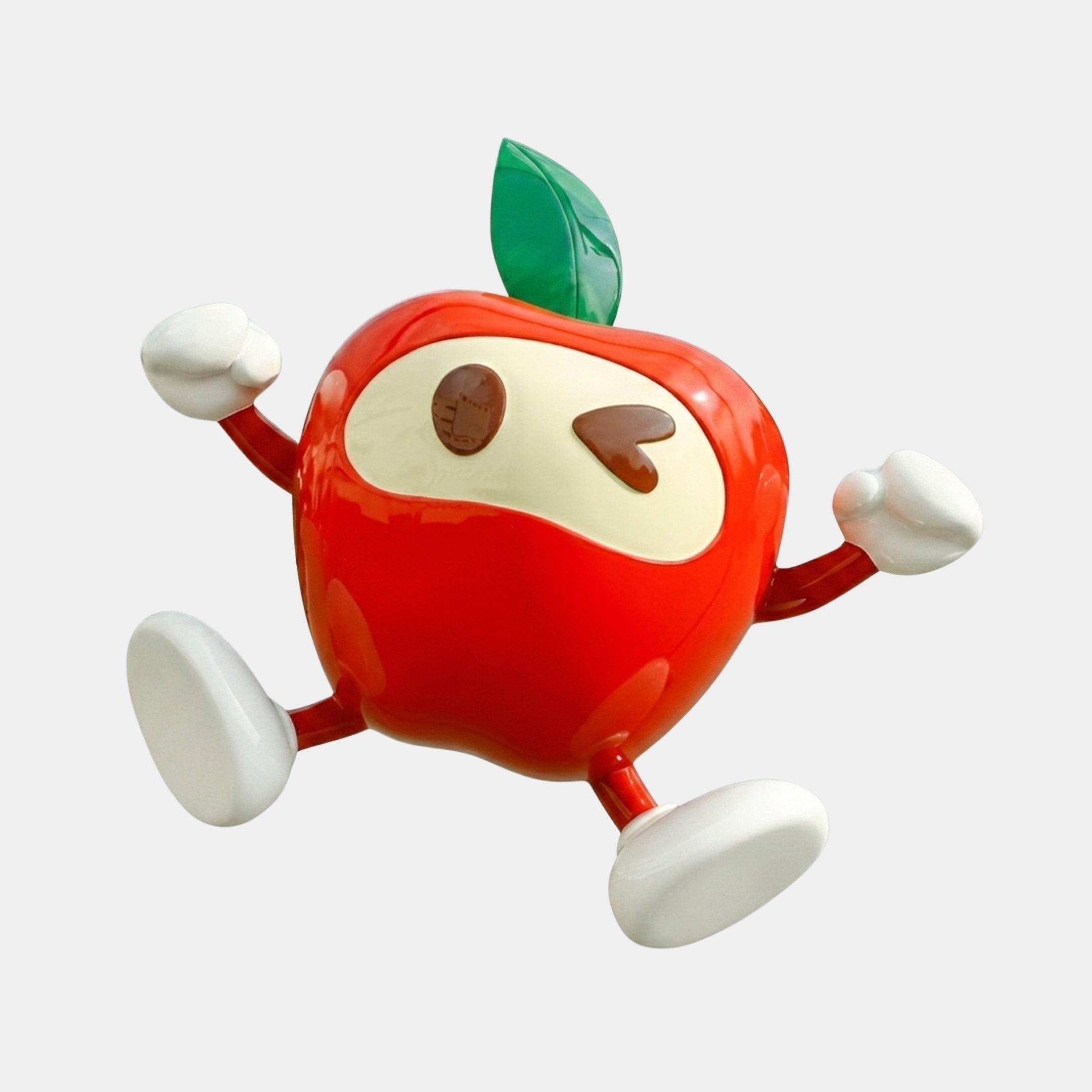 Mousehole Red & Cream Apple Sculpture - 122cm