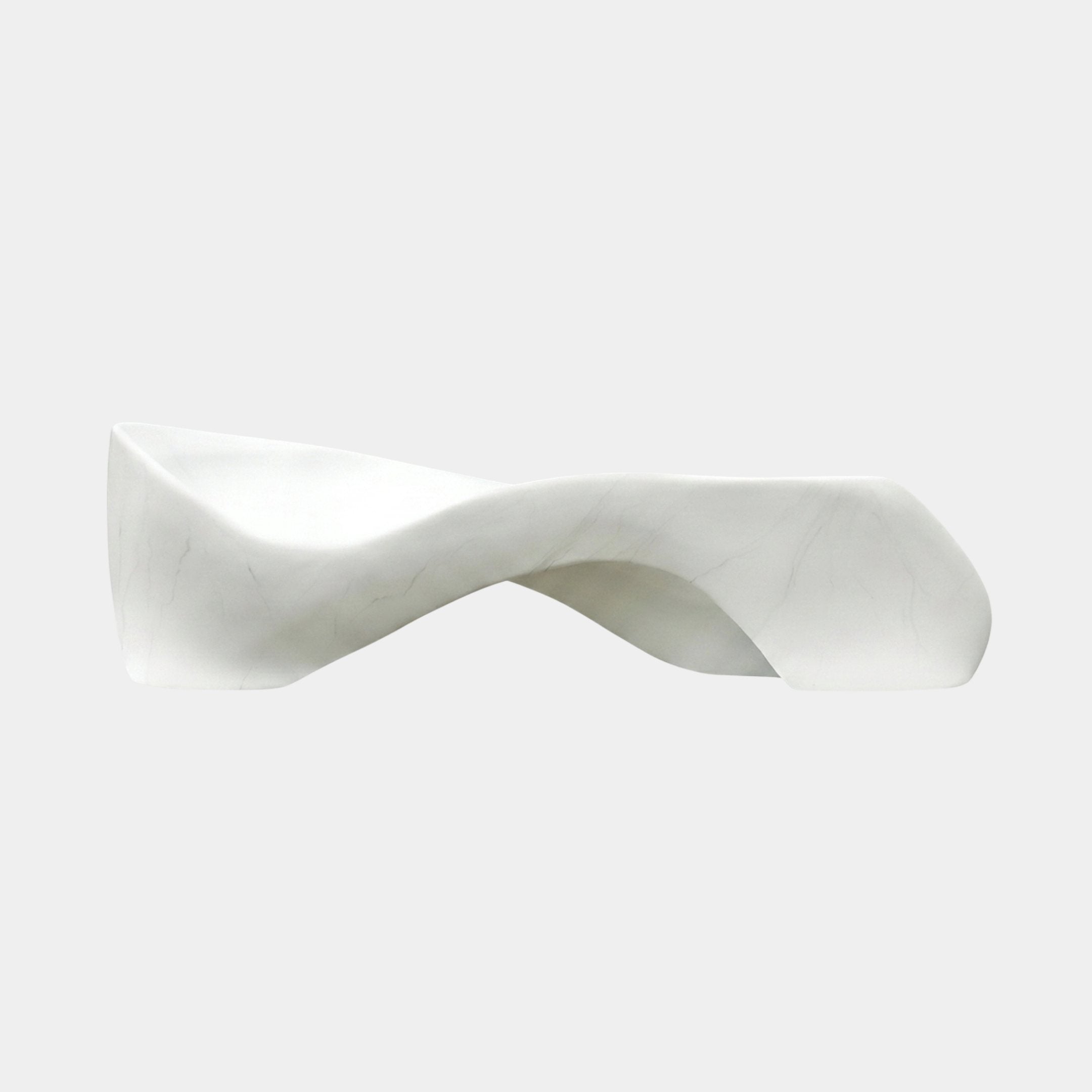 Luccombe White Wave Sculpture - 300cm