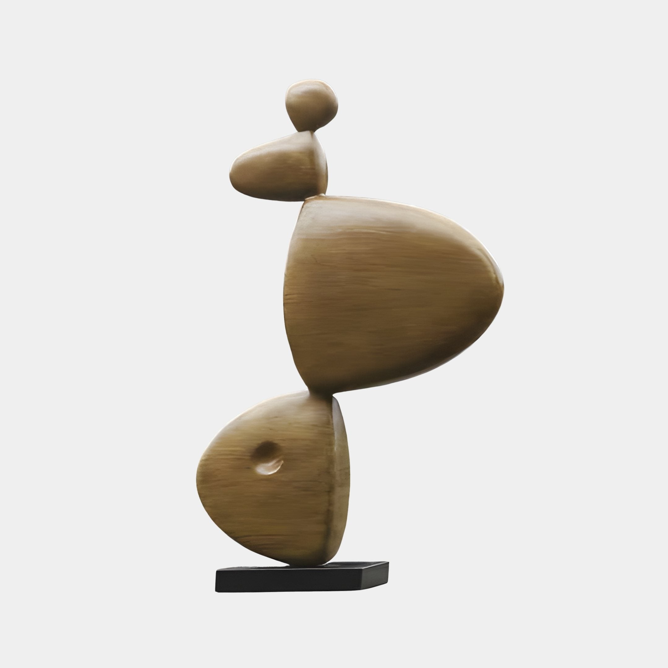 Balance Gold & Grey Abstract Sculpture - 143cm