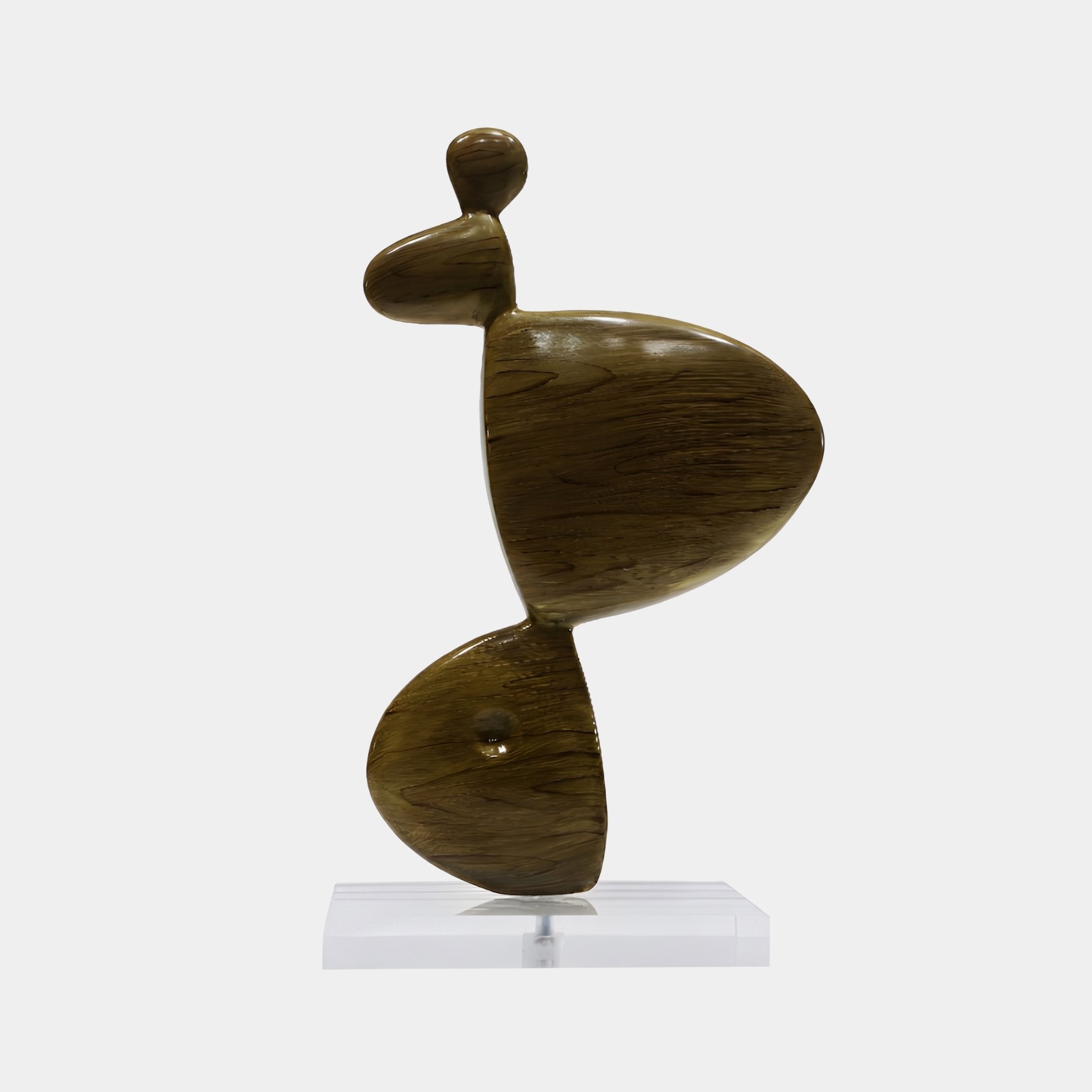 Pebble Gold Abstract Sculpture - 50cm