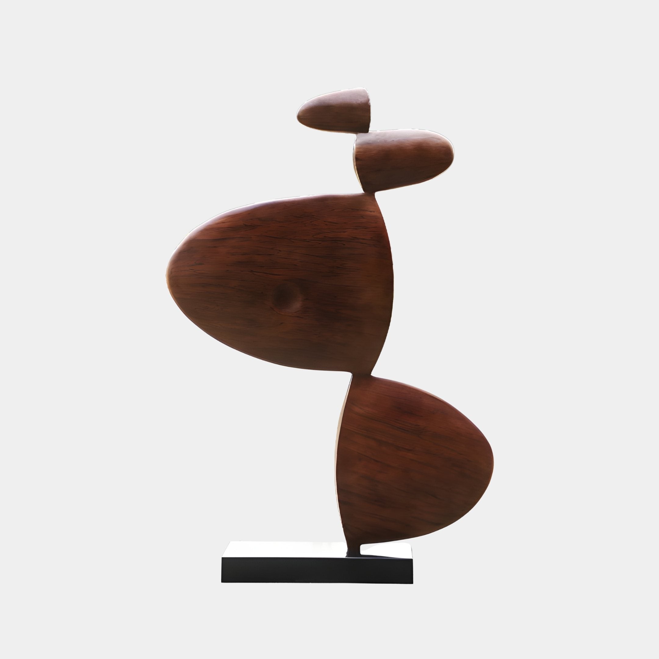 Totem Brown & Grey Abstract Sculpture - 202cm