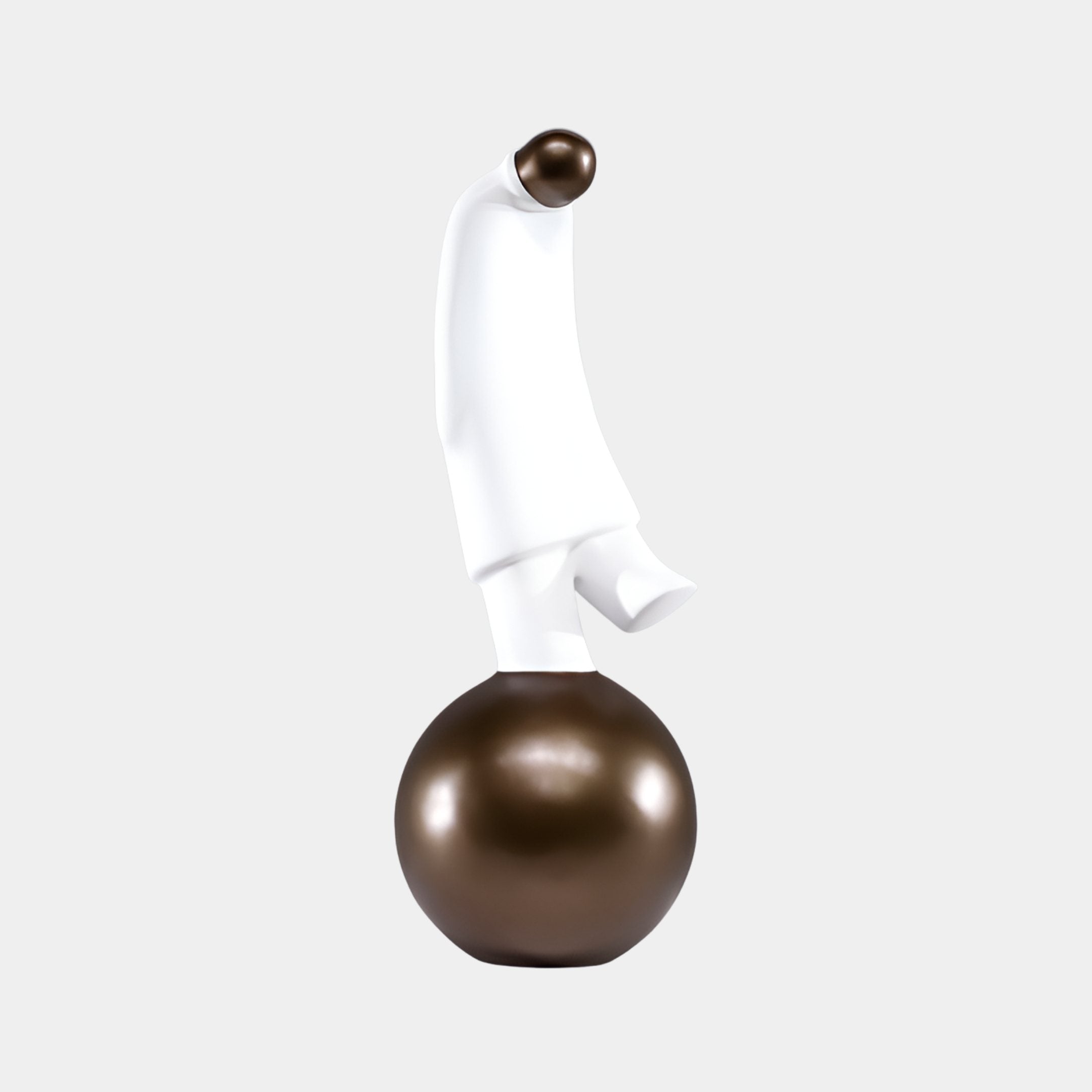Egloskerry White & Brown Perched Bird - 60cm