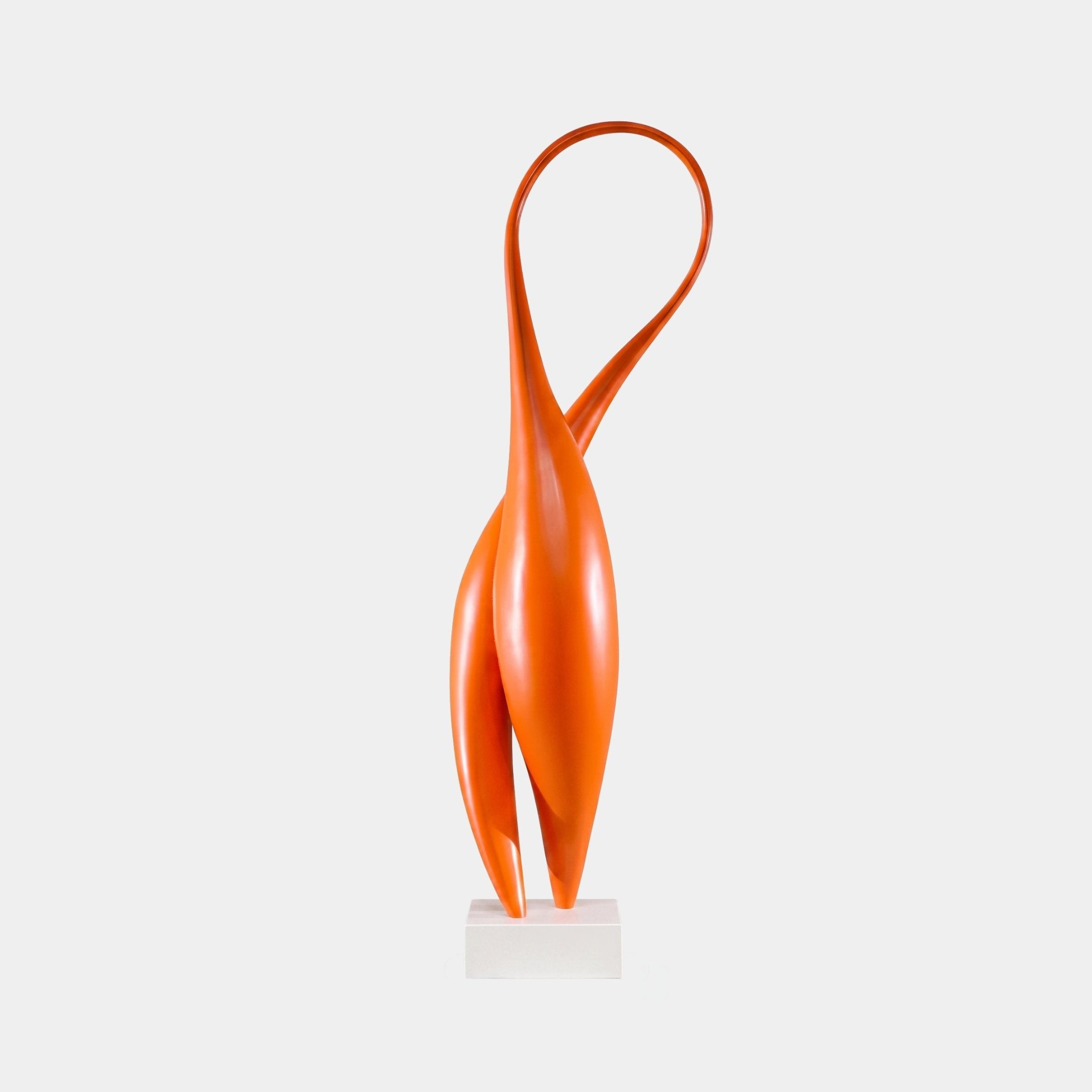 Treworgey Orange Ribbon Sculpture - 170cm