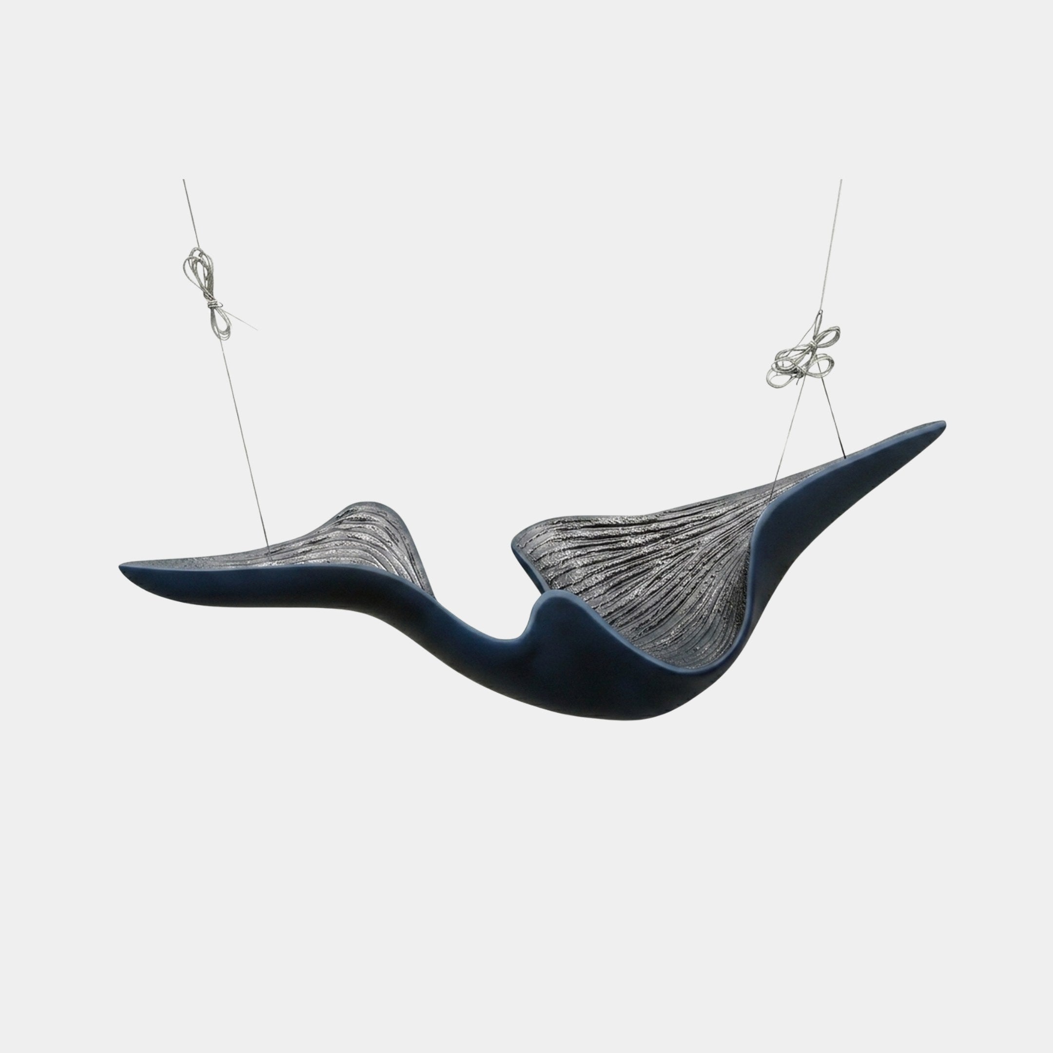 Bransgore Blue & Grey Suspended Abstract Sculpture - 150cm