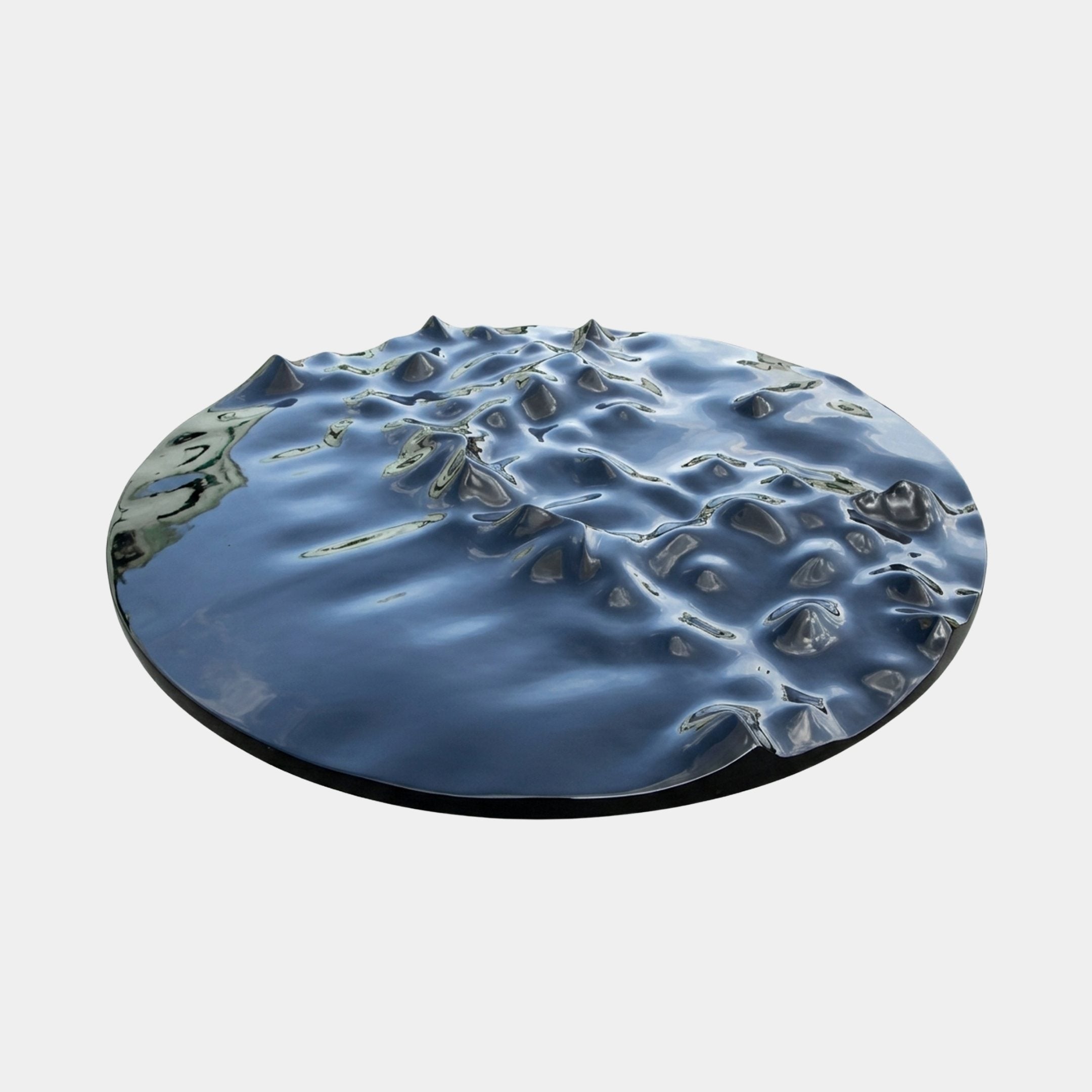 Cardinham Grey & Blue Disc Sculpture - 180cm