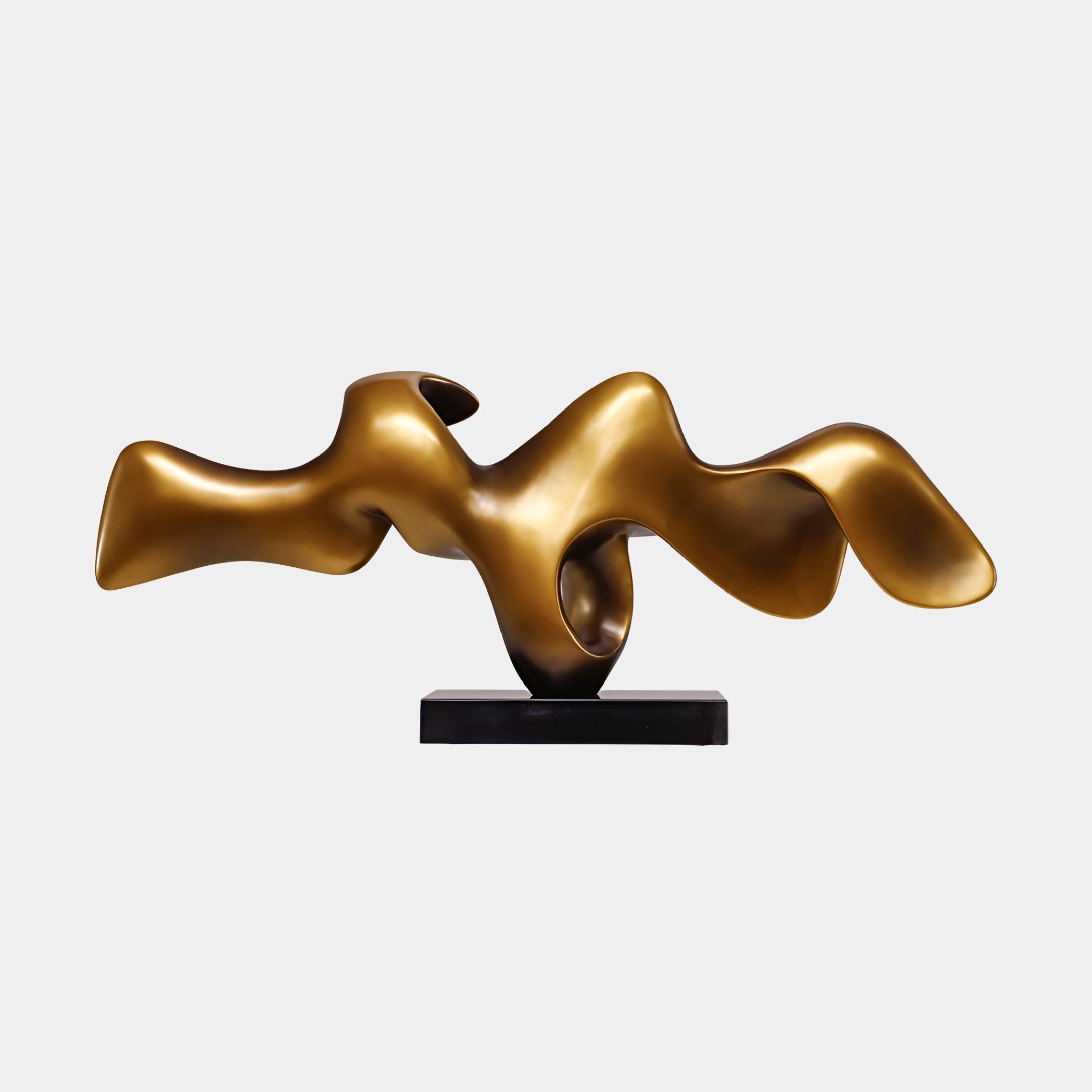 Eastleach Gold Wave Sculpture - 128cm