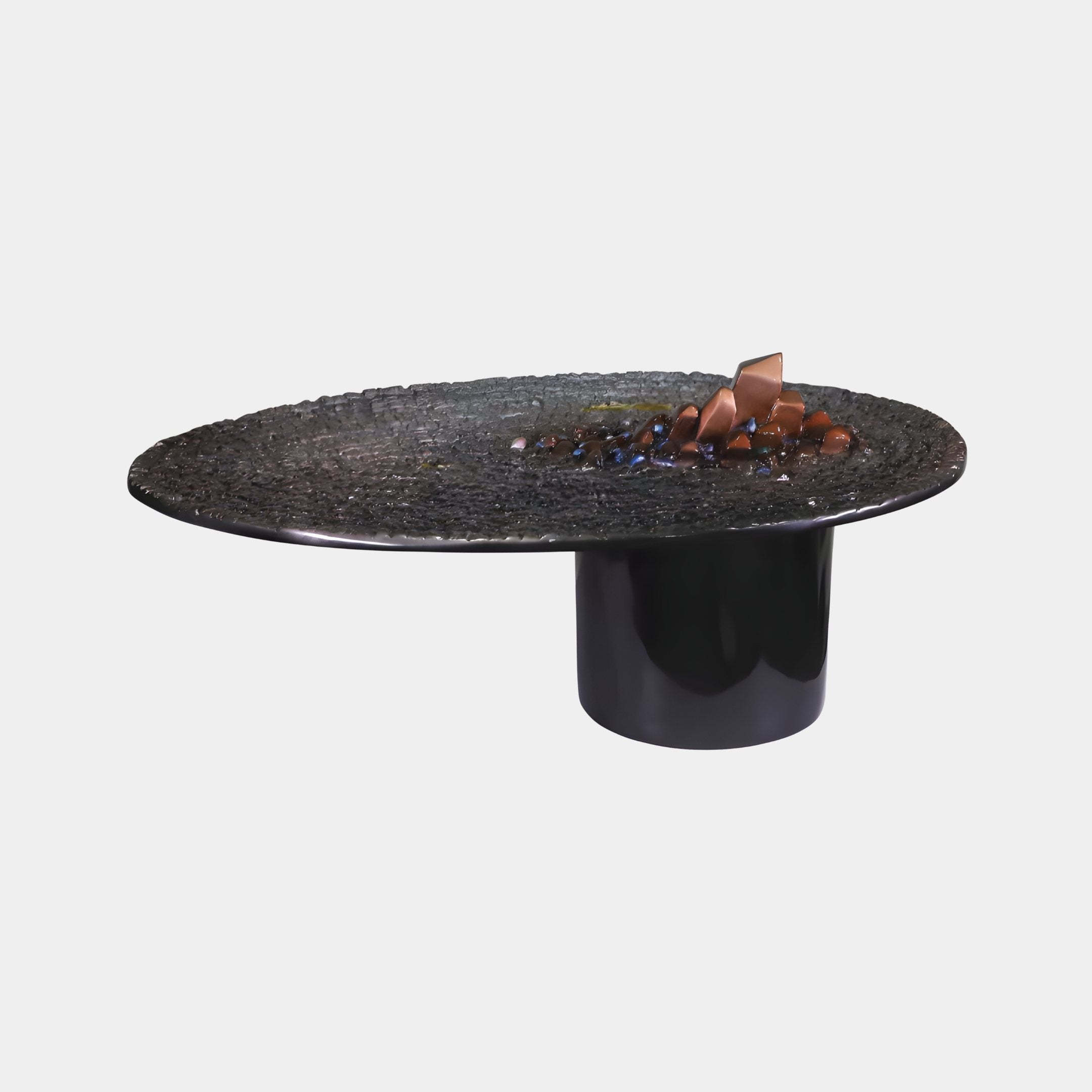 Salver Black Dish Sculpture - 132cm