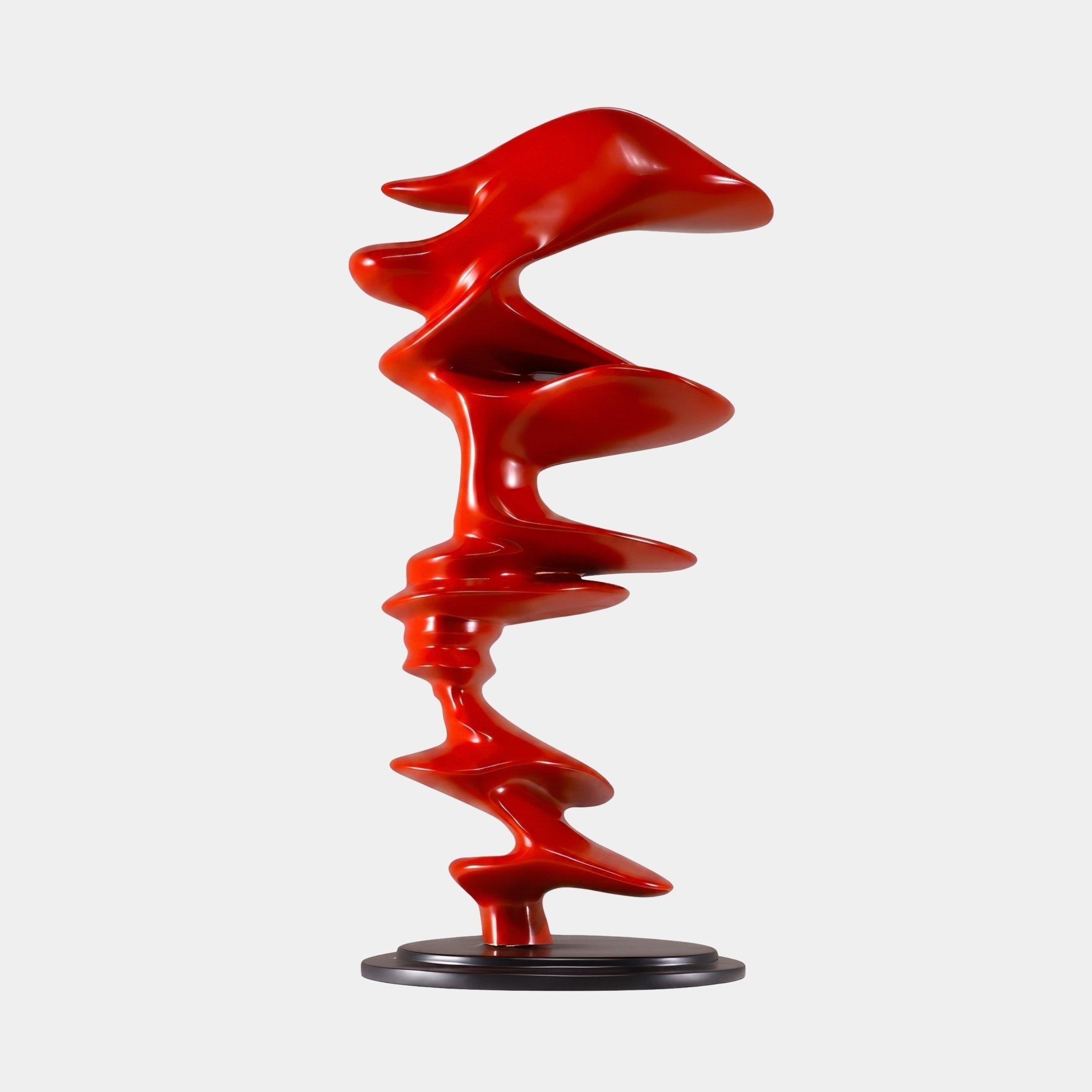 Quethiock Red Spiral Sculpture - 69cm