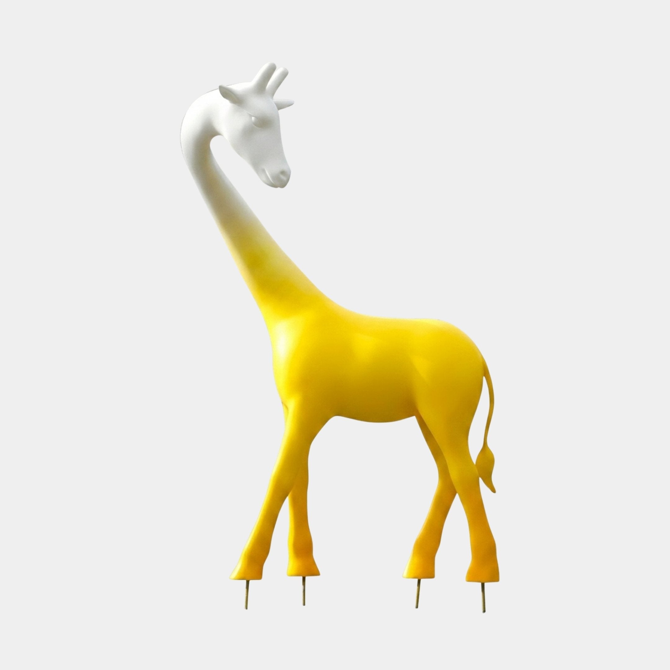 Chittlehampton Yellow & Orange Giraffe Sculpture - 240cm