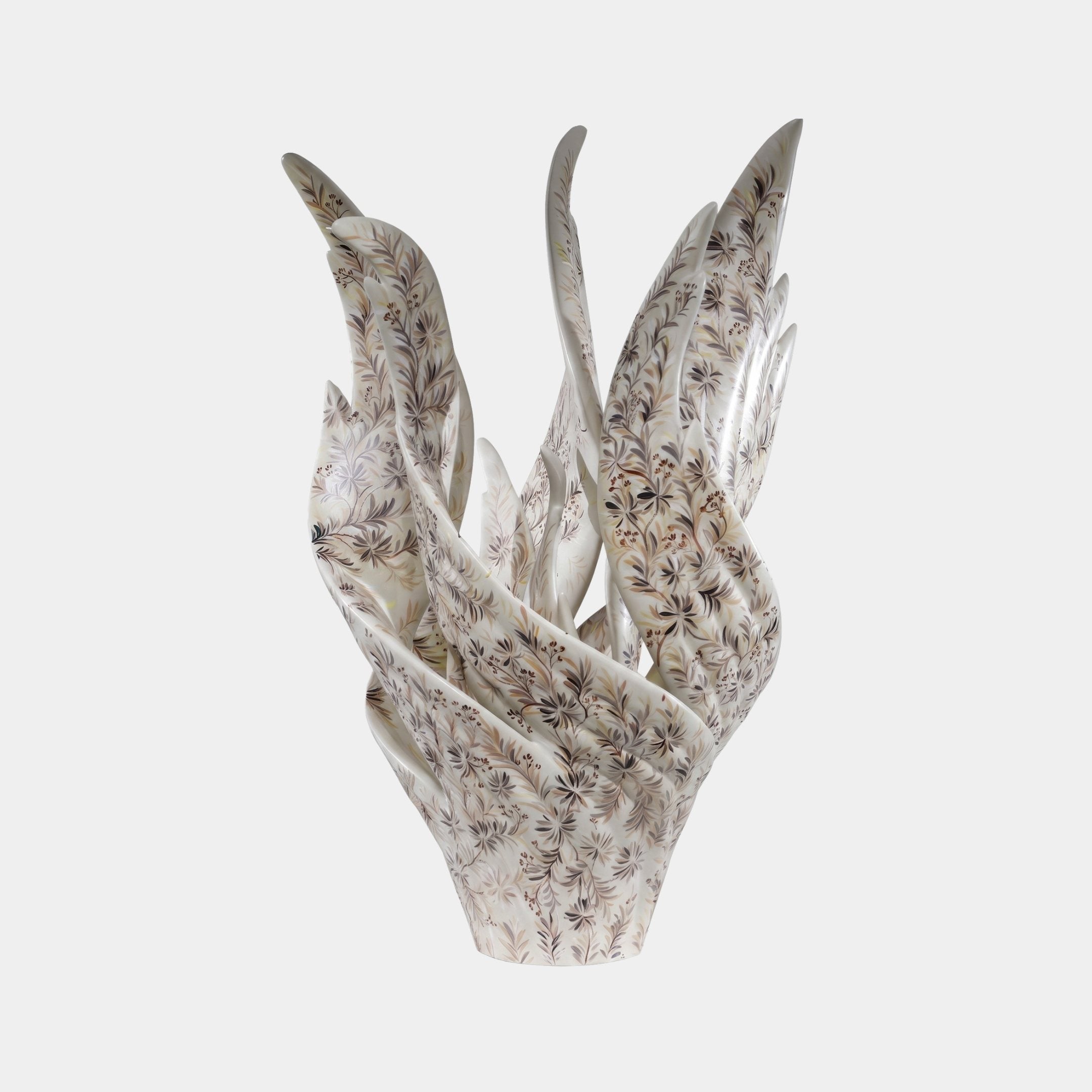 Eggesford Cream Leaves Sculpture - 140cm