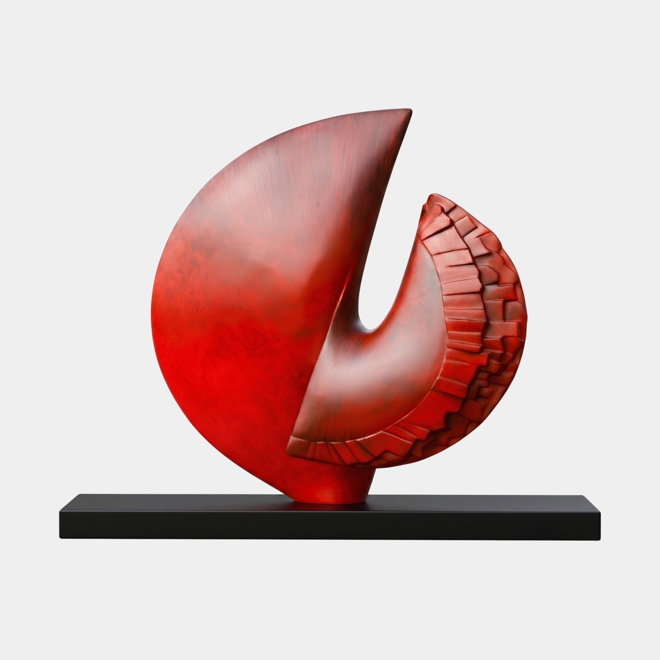 Lydford Red Swirl Sculpture - 160cm