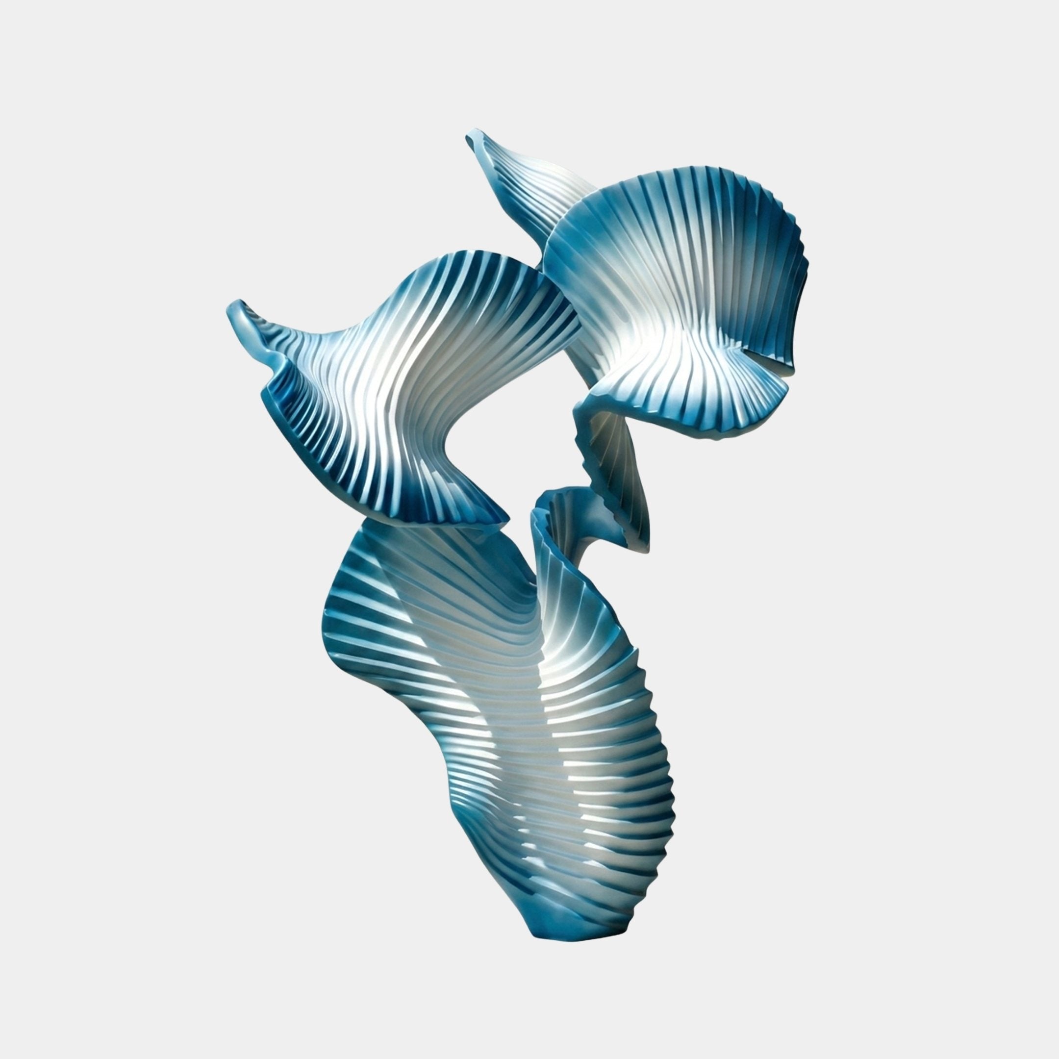Spreyton Blue & White Fish Sculpture - 188cm