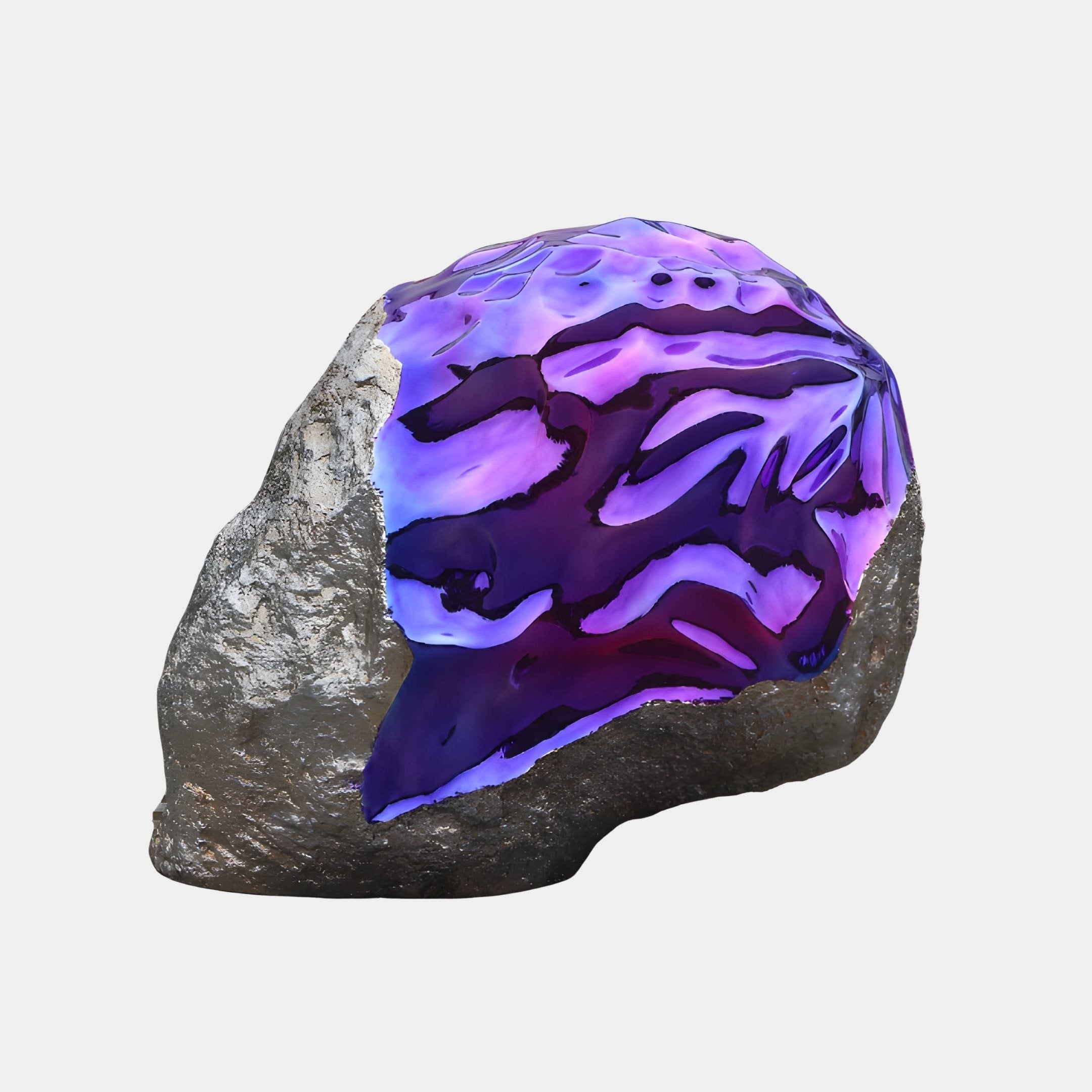 Amethyst Purple & Grey Rock Sculpture - 130cm