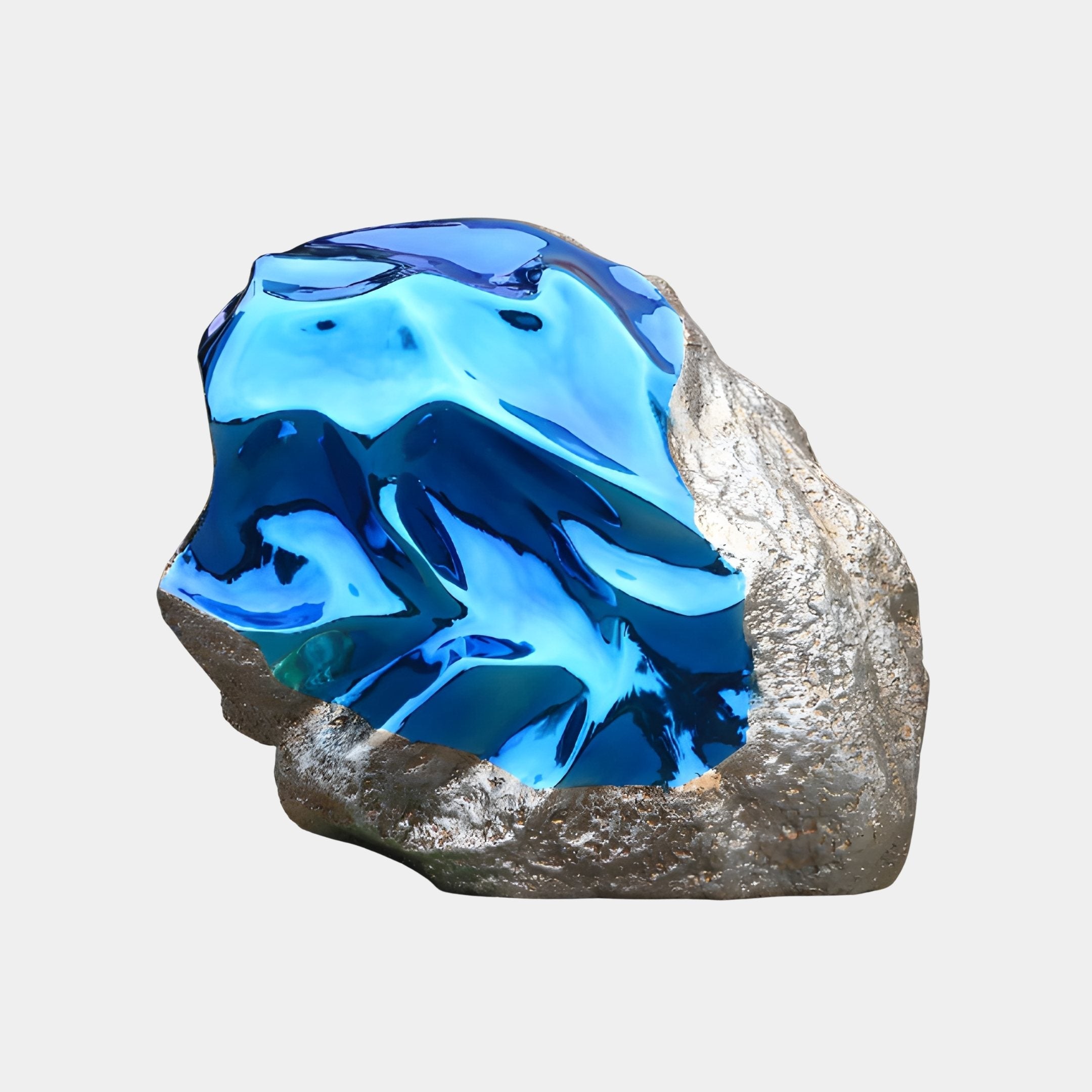 Azurite Blue & Grey Rock Sculpture - 90cm