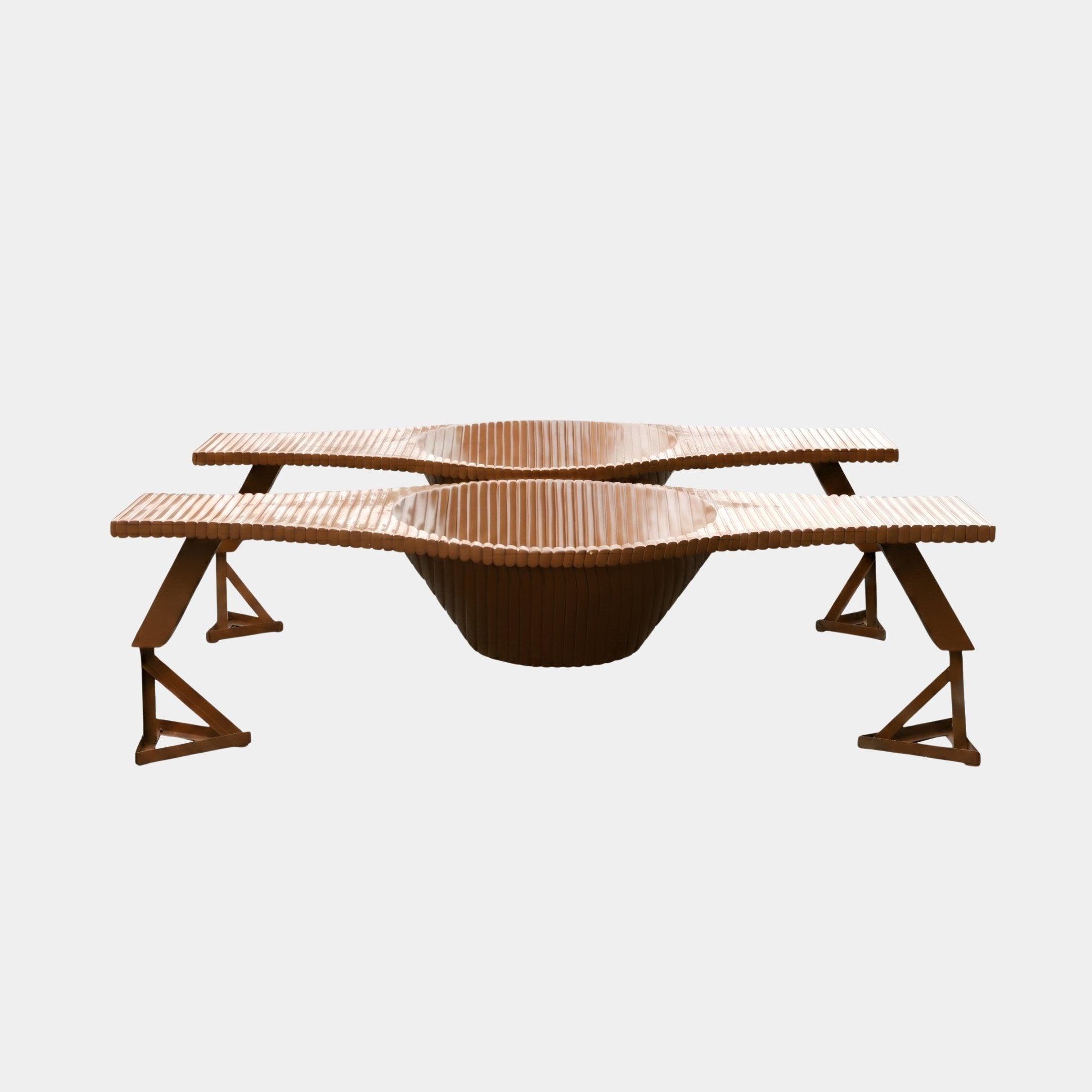Yarnscombe Bronze Boat Coffee Table - 424cm