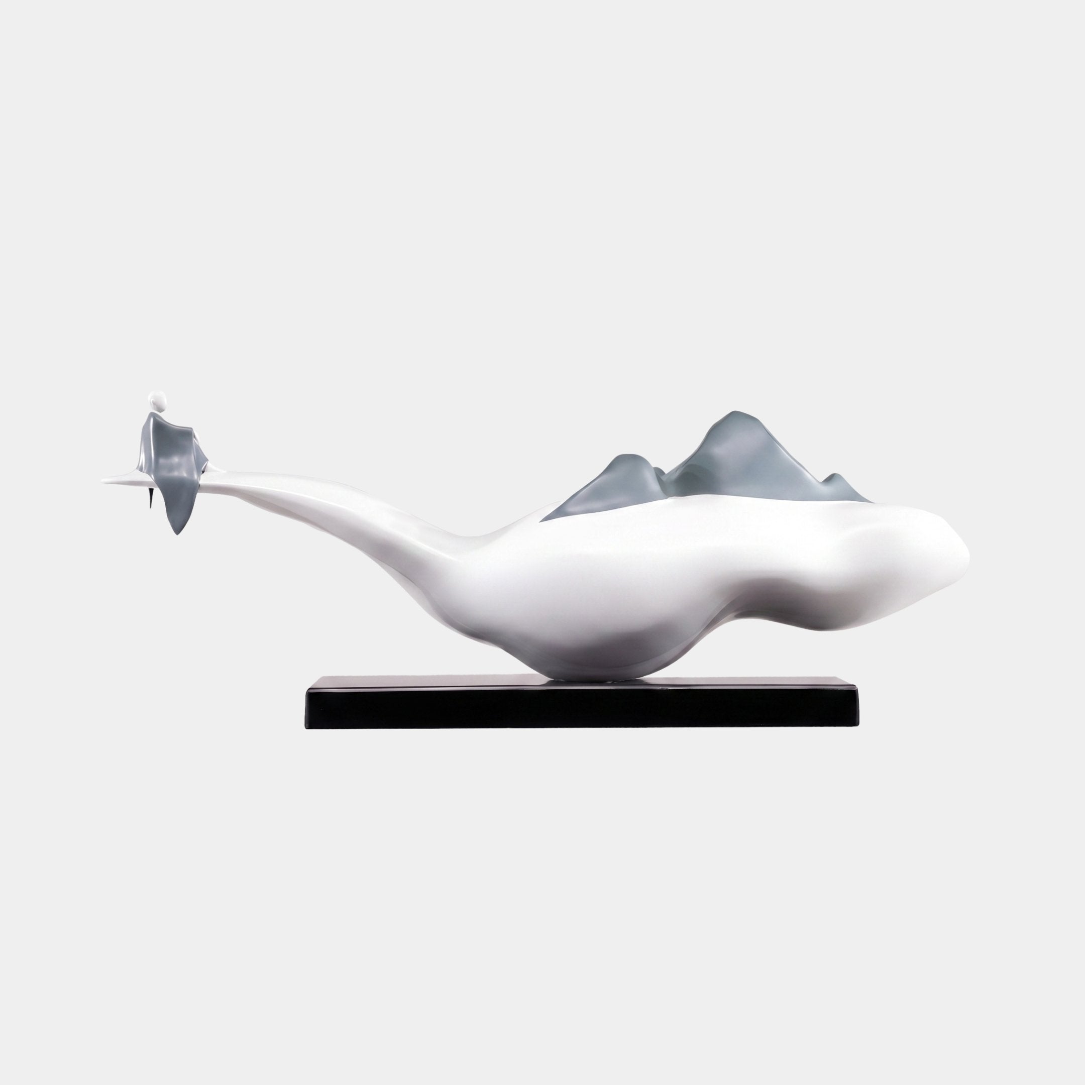 Evershot White & Grey Peaks Sculpture - 80cm