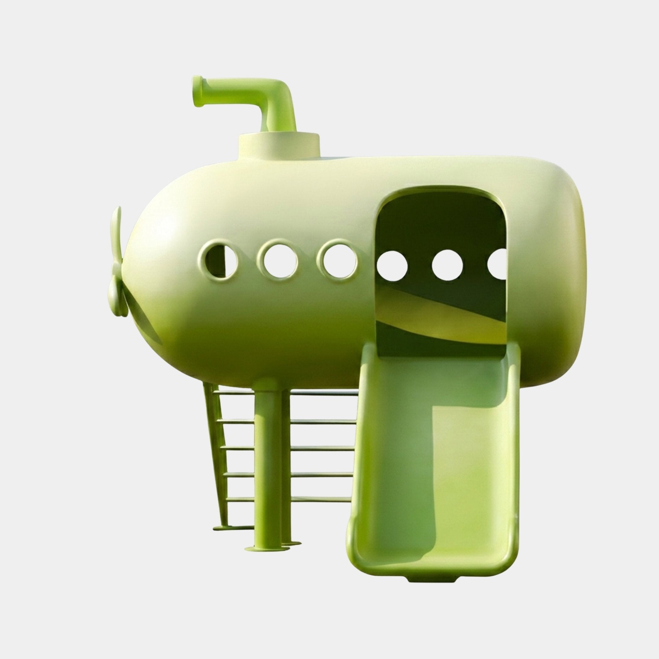 Loxbeare Green Submarine Sculpture - 309cm
