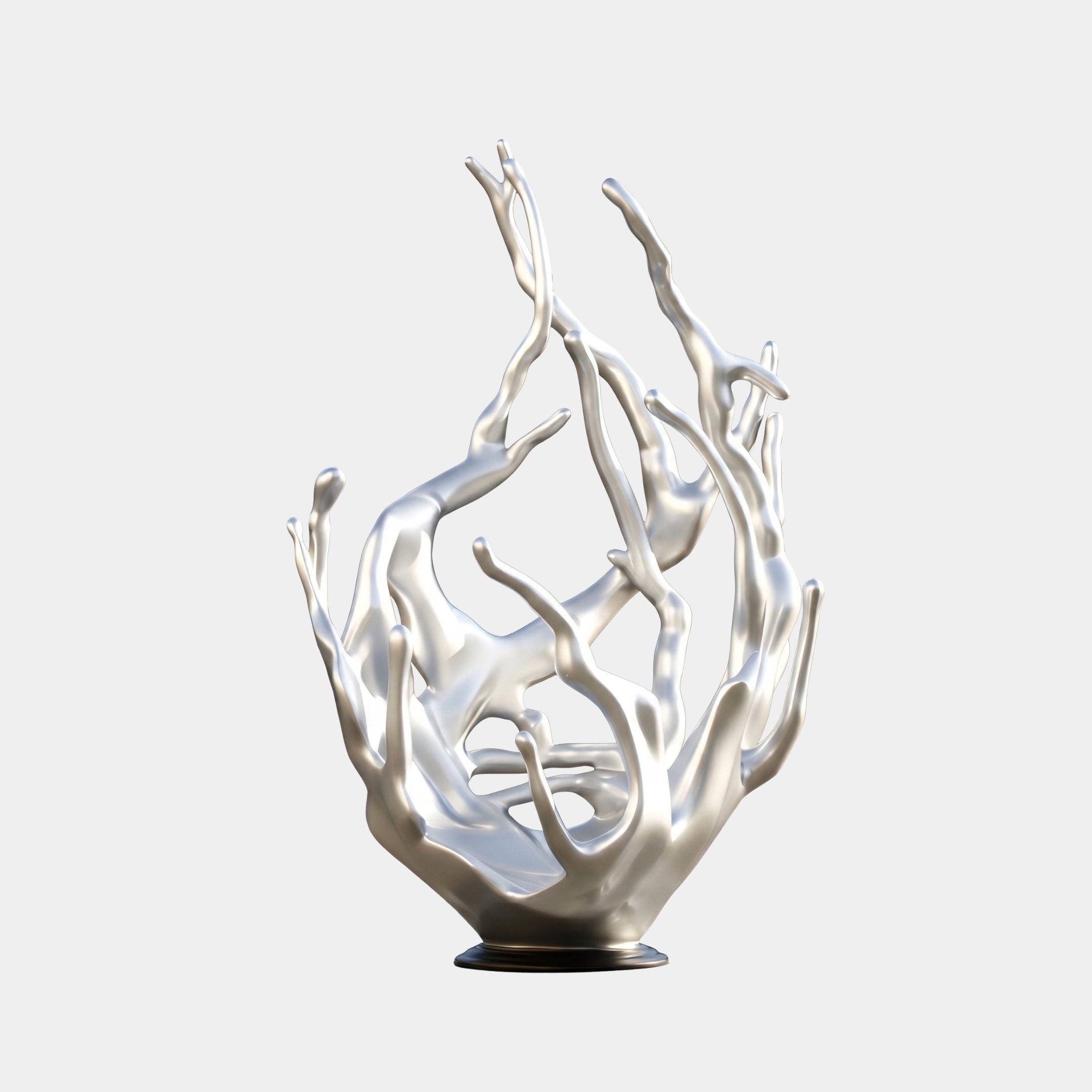 Silverdale Silver Splash Sculpture - 127cm