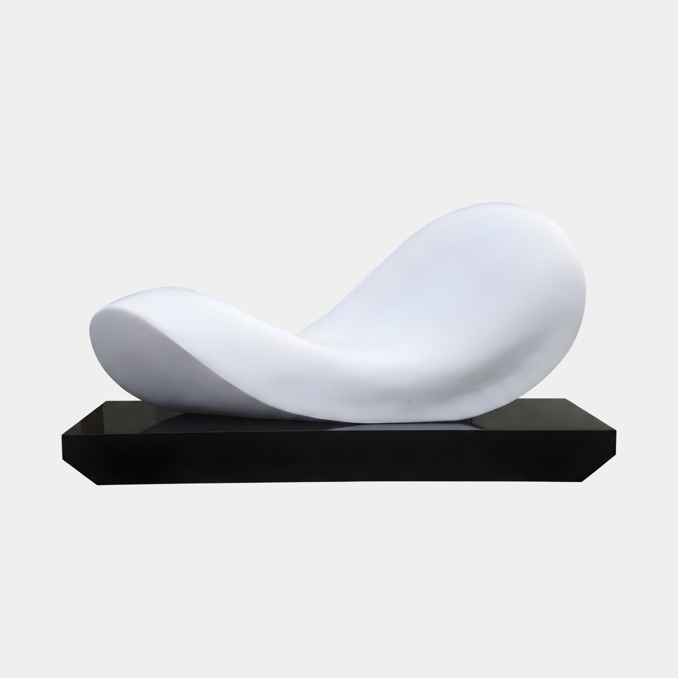 Dune White Abstract Sculpture - 194cm