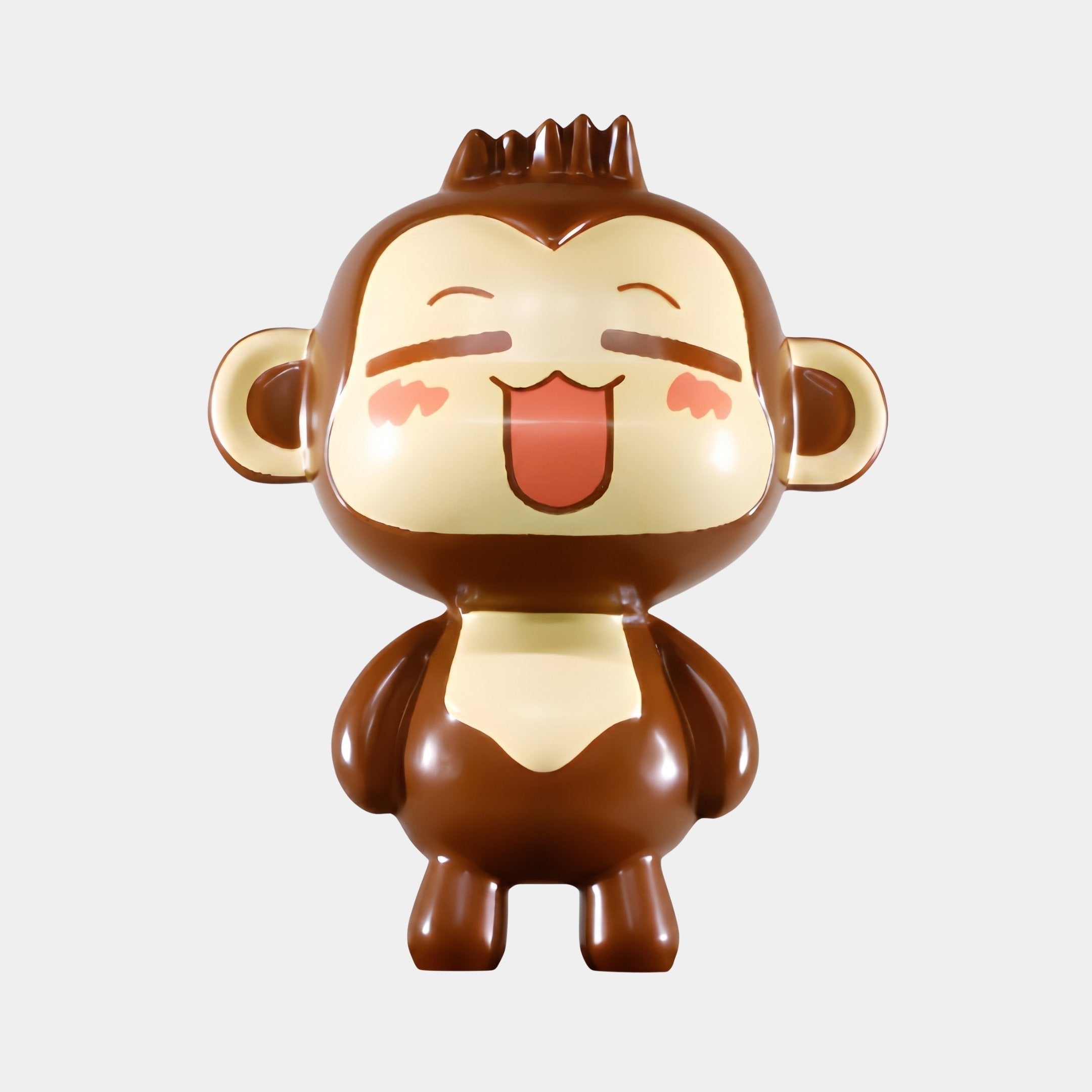 Cranham Brown & Cream Monkey Sculpture - 70cm