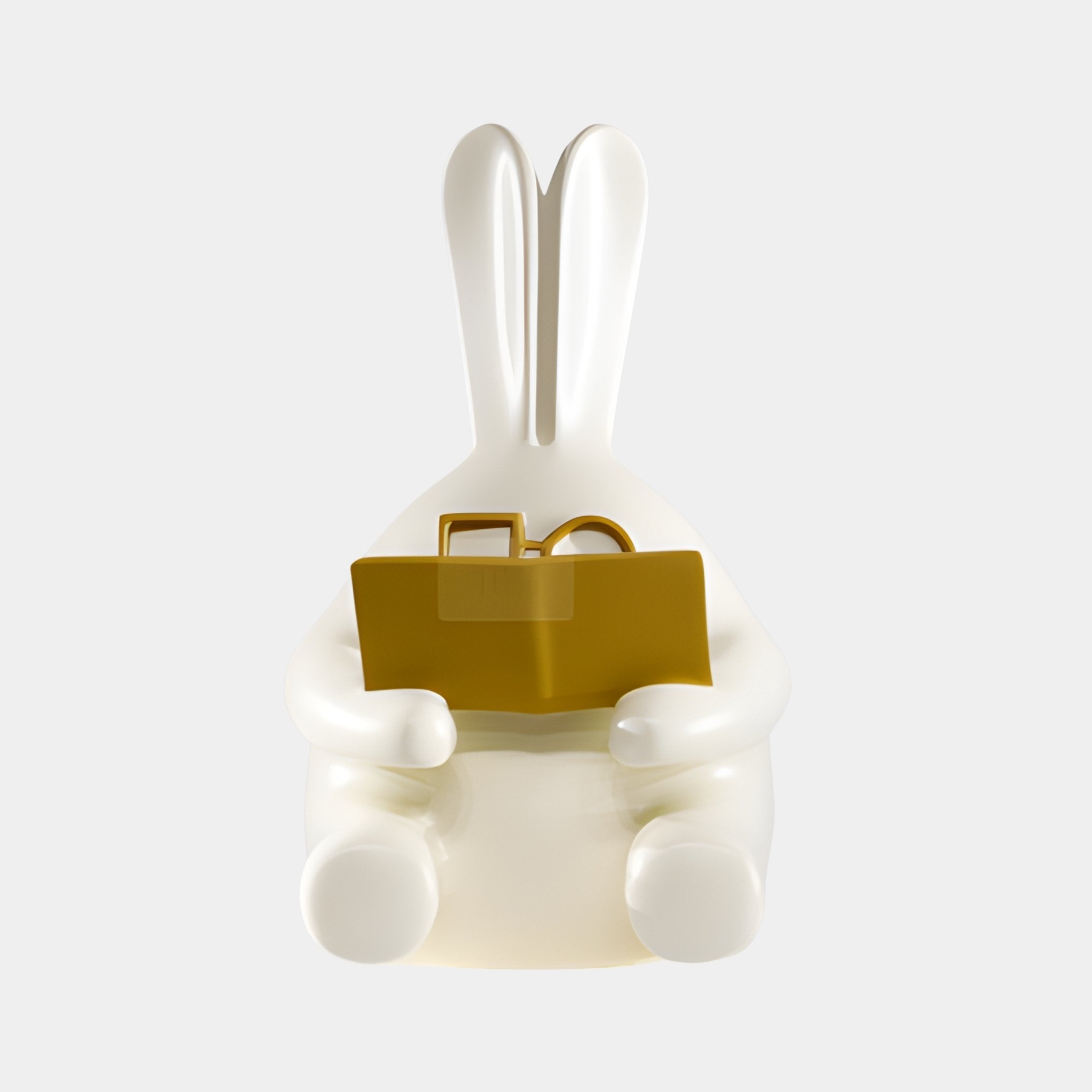 Wendover White & Gold Abstract Sculpture - 72cm