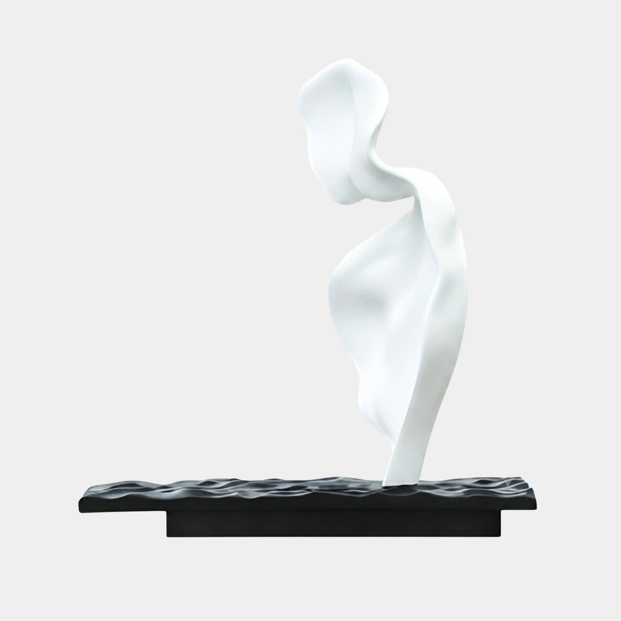 Widford White Abstract Sculpture - 221cm