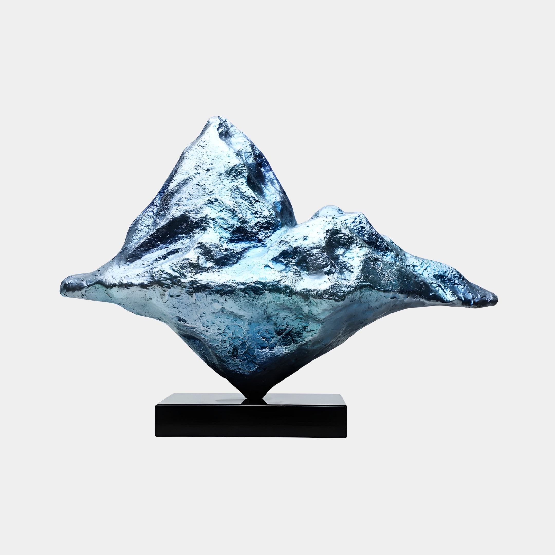 Summit Blue & White Mountain Sculpture - 61cm