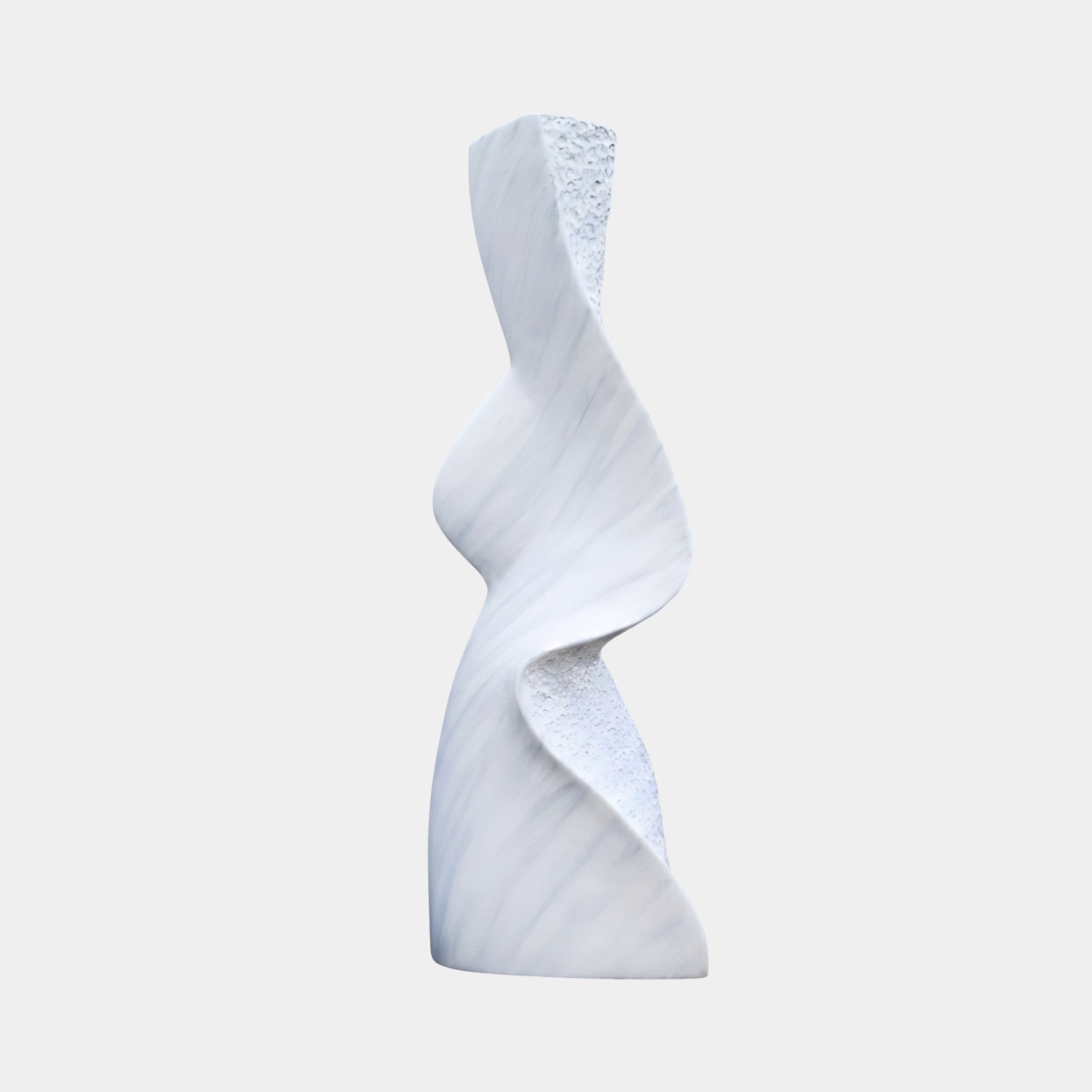 Spindle White Abstract Sculpture - 132cm