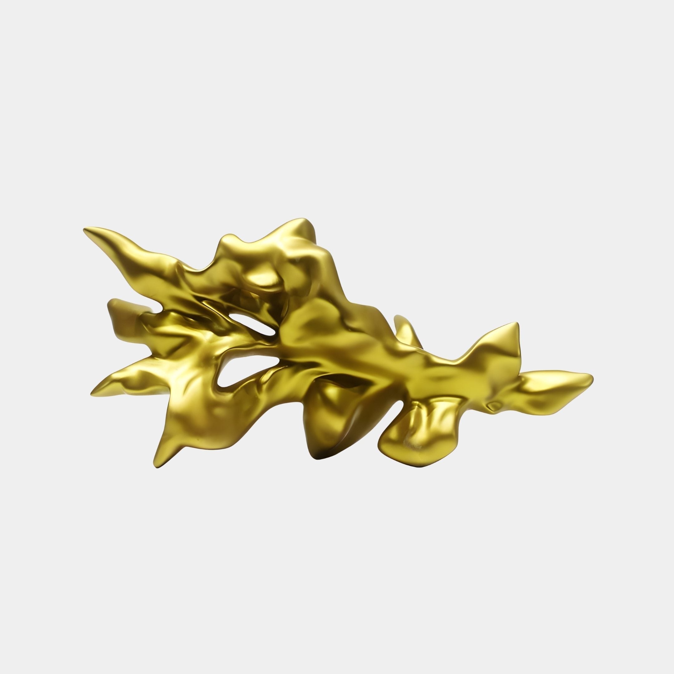 Sprig Gold Abstract Sculpture - 43cm