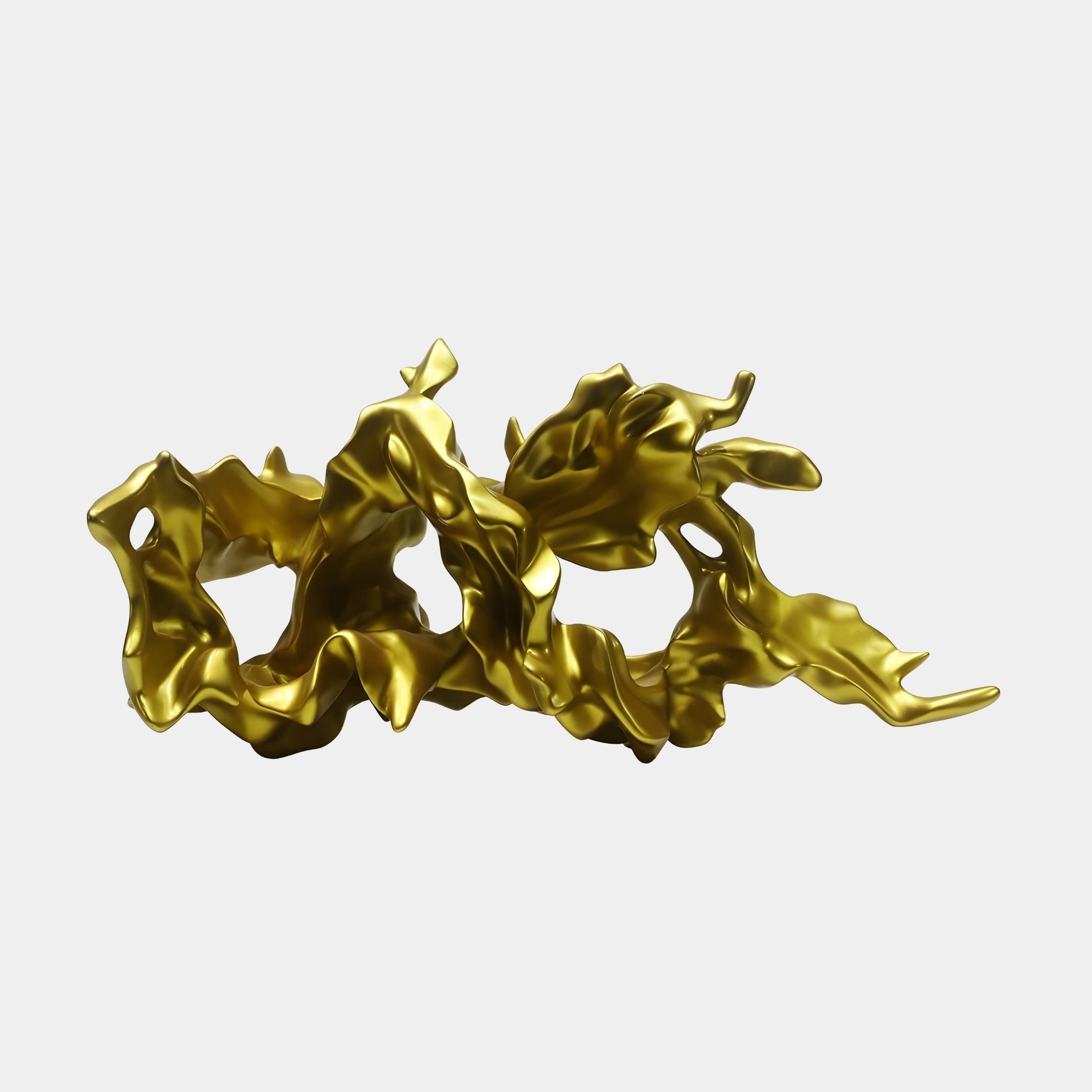 Ravel Gold Abstract Sculpture - 82cm
