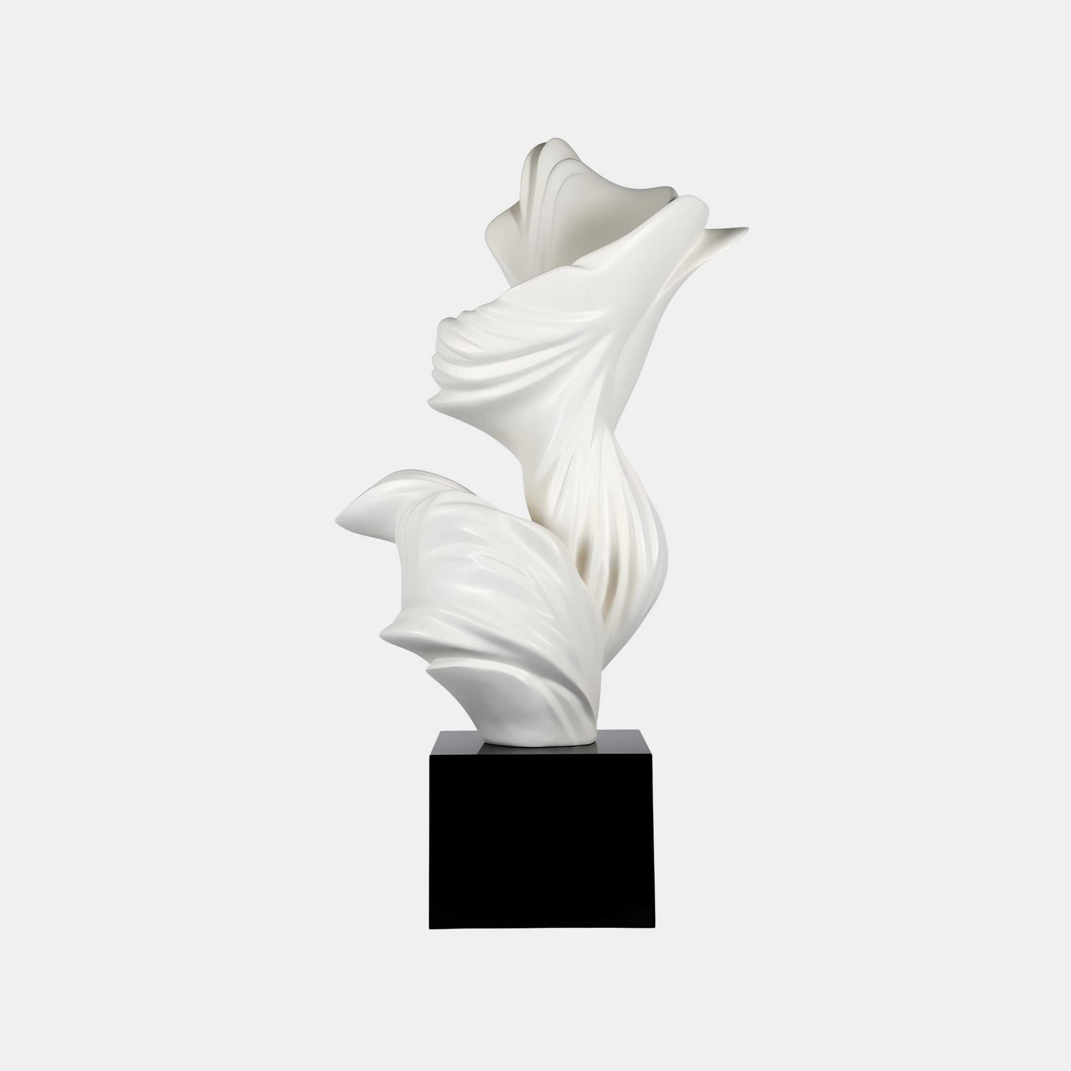 Aria White Abstract Sculpture - 150cm