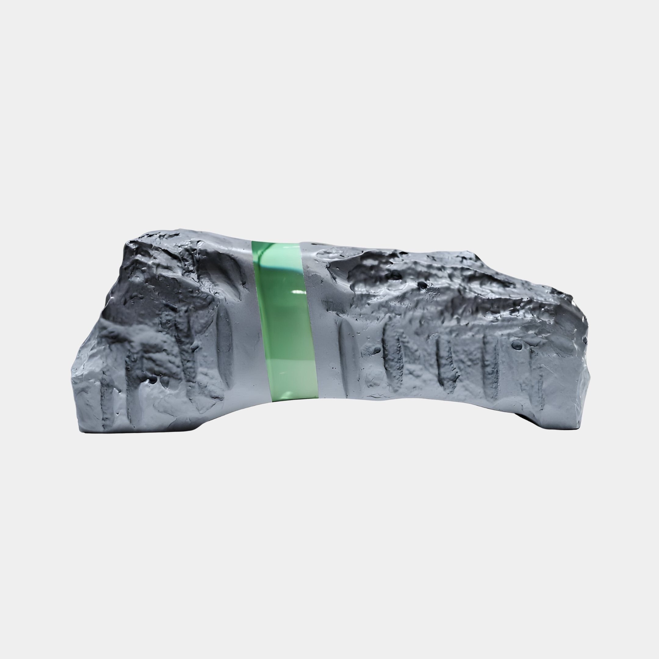 Malachite Grey & Green Rock Sculpture - 40cm