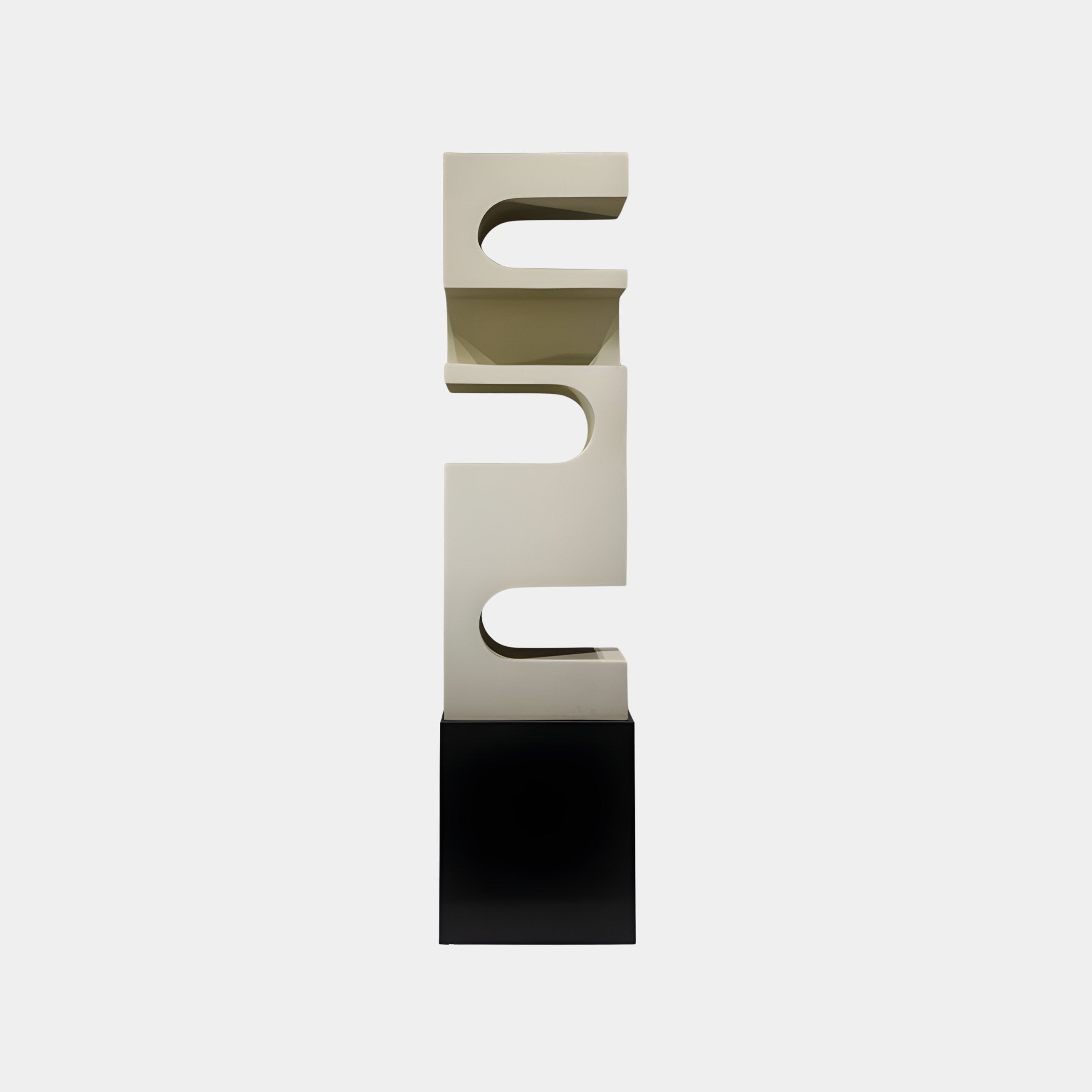 Switchback Silver Abstract Sculpture - 161cm
